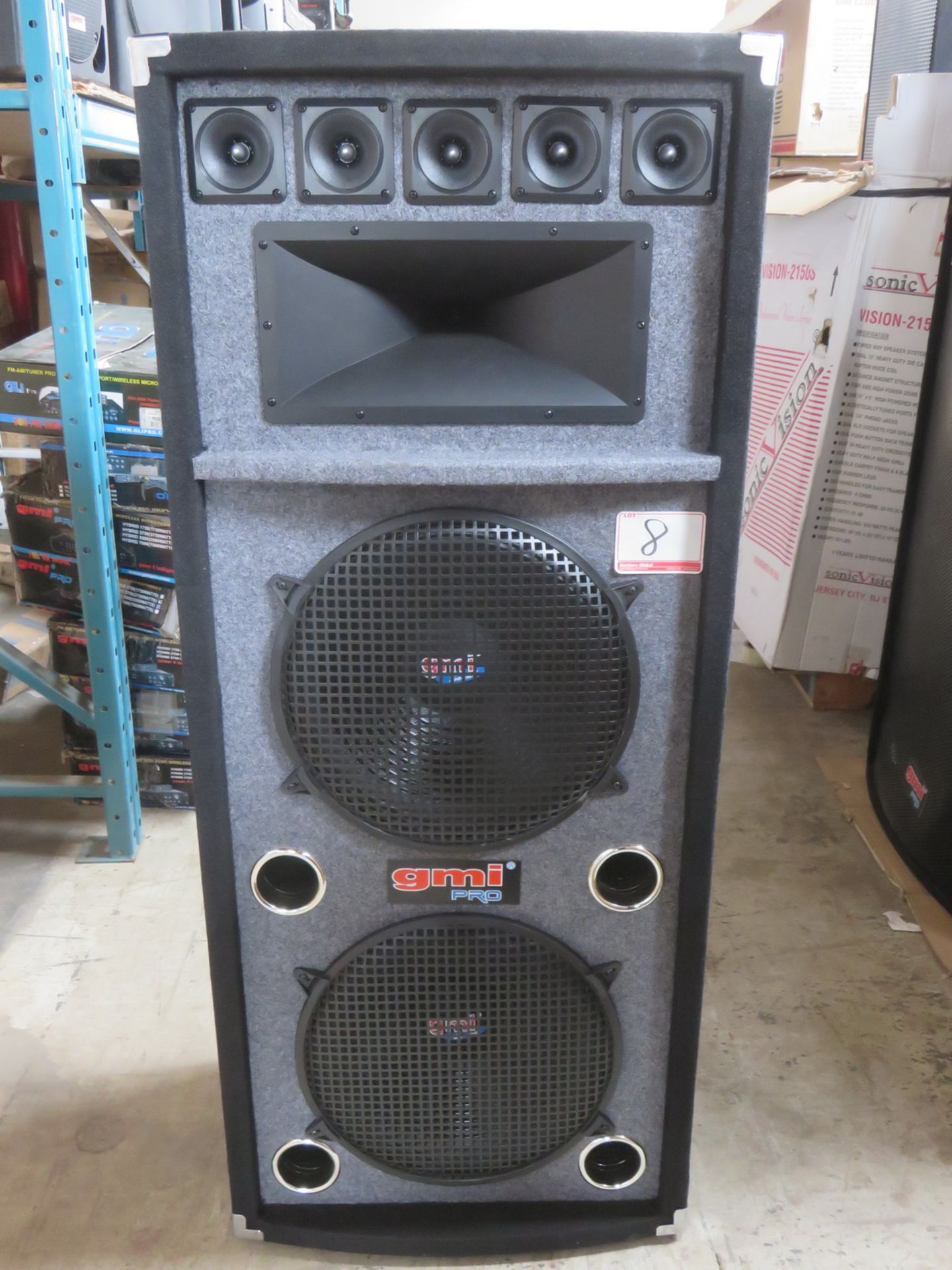 GMI PRO MOD 580 3-WAY PROFESSIONAL 800 WATTS DJ LOUD SPEAKER (IN BOX)