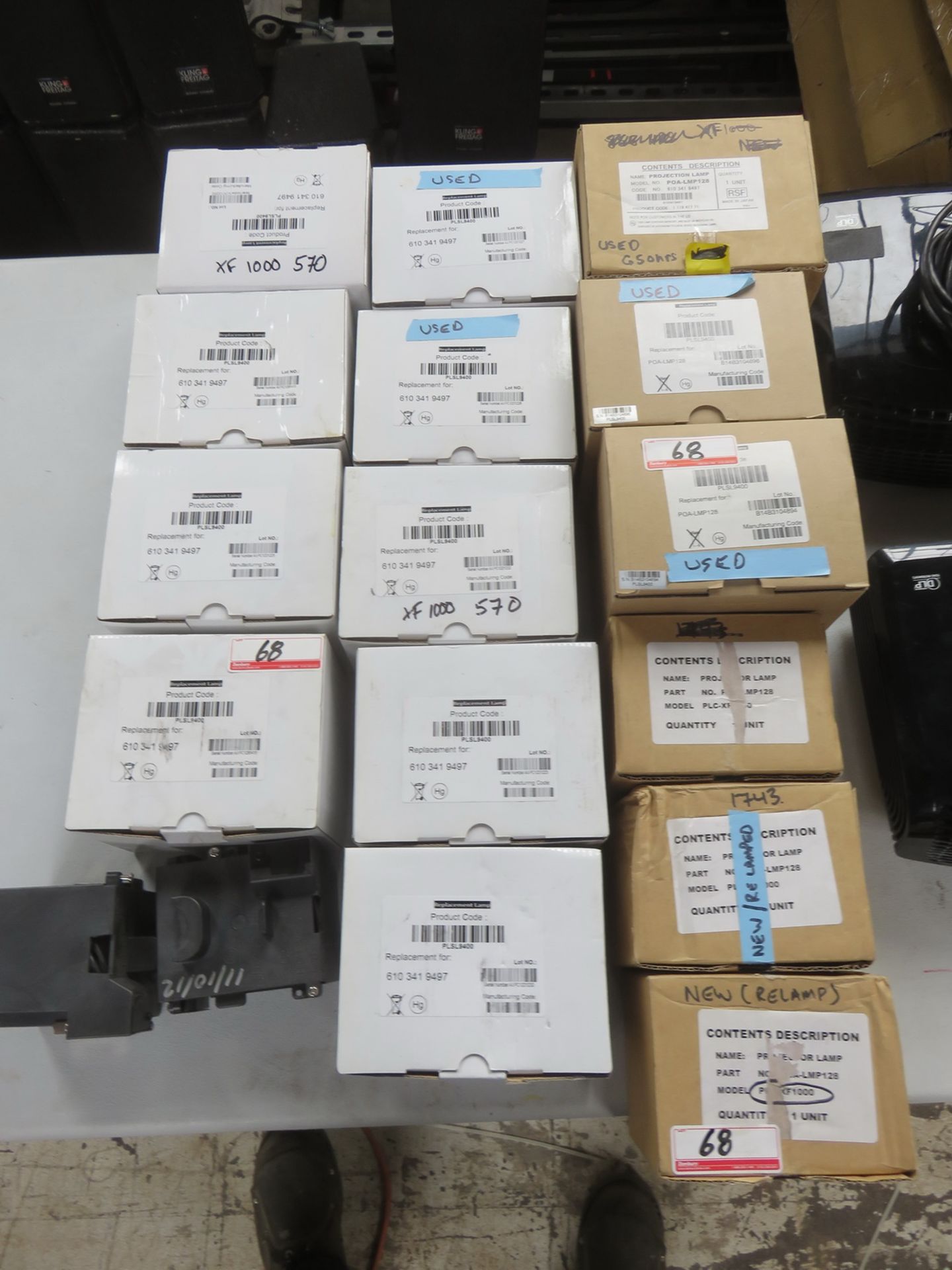 LOT - GENERAL ASSTD PROJECTION LAMPS (17 UNITS)