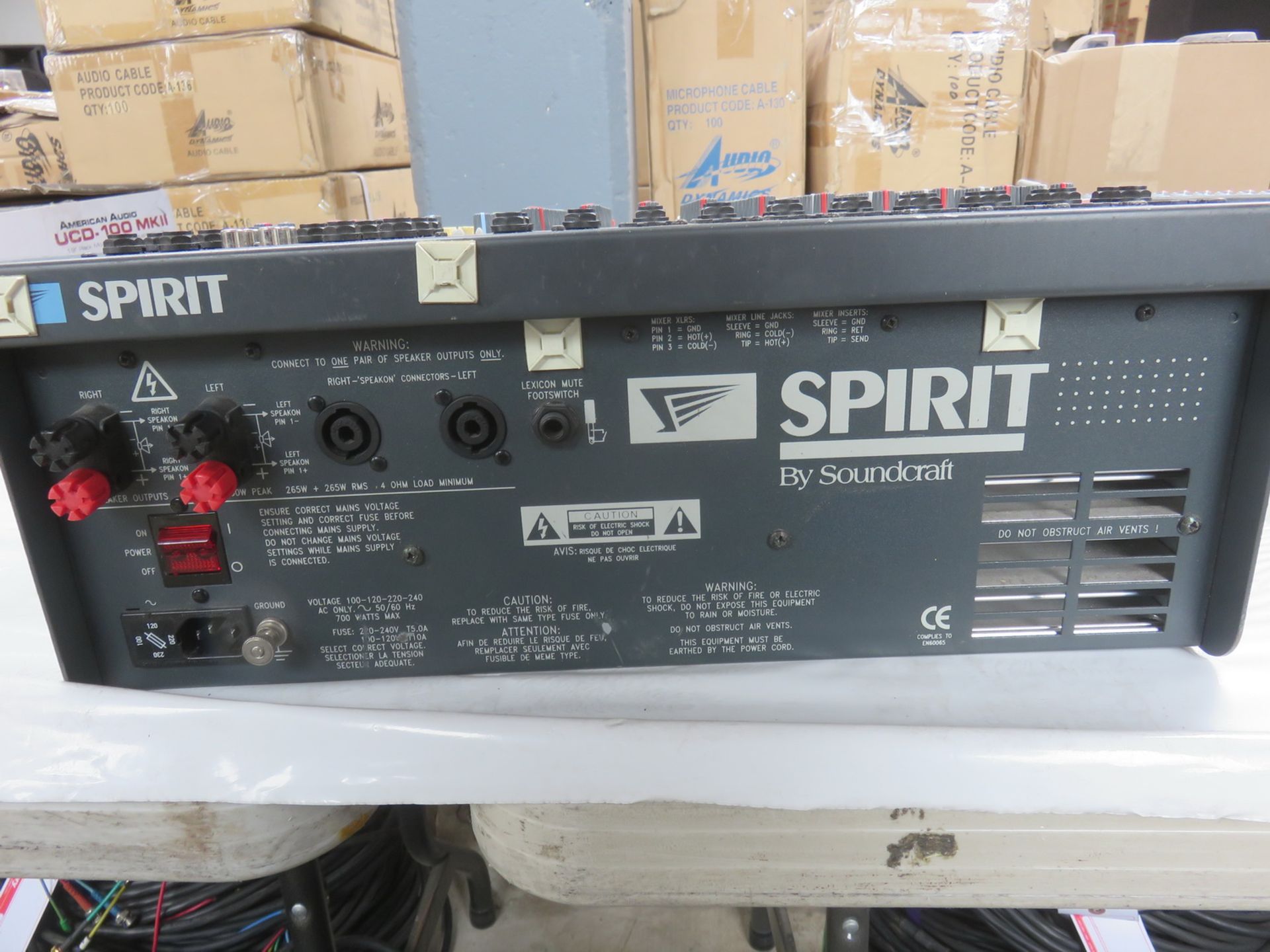 SOUND CRAFT MOD 600 SPIRIT POWER STATION MIXER - Image 2 of 2