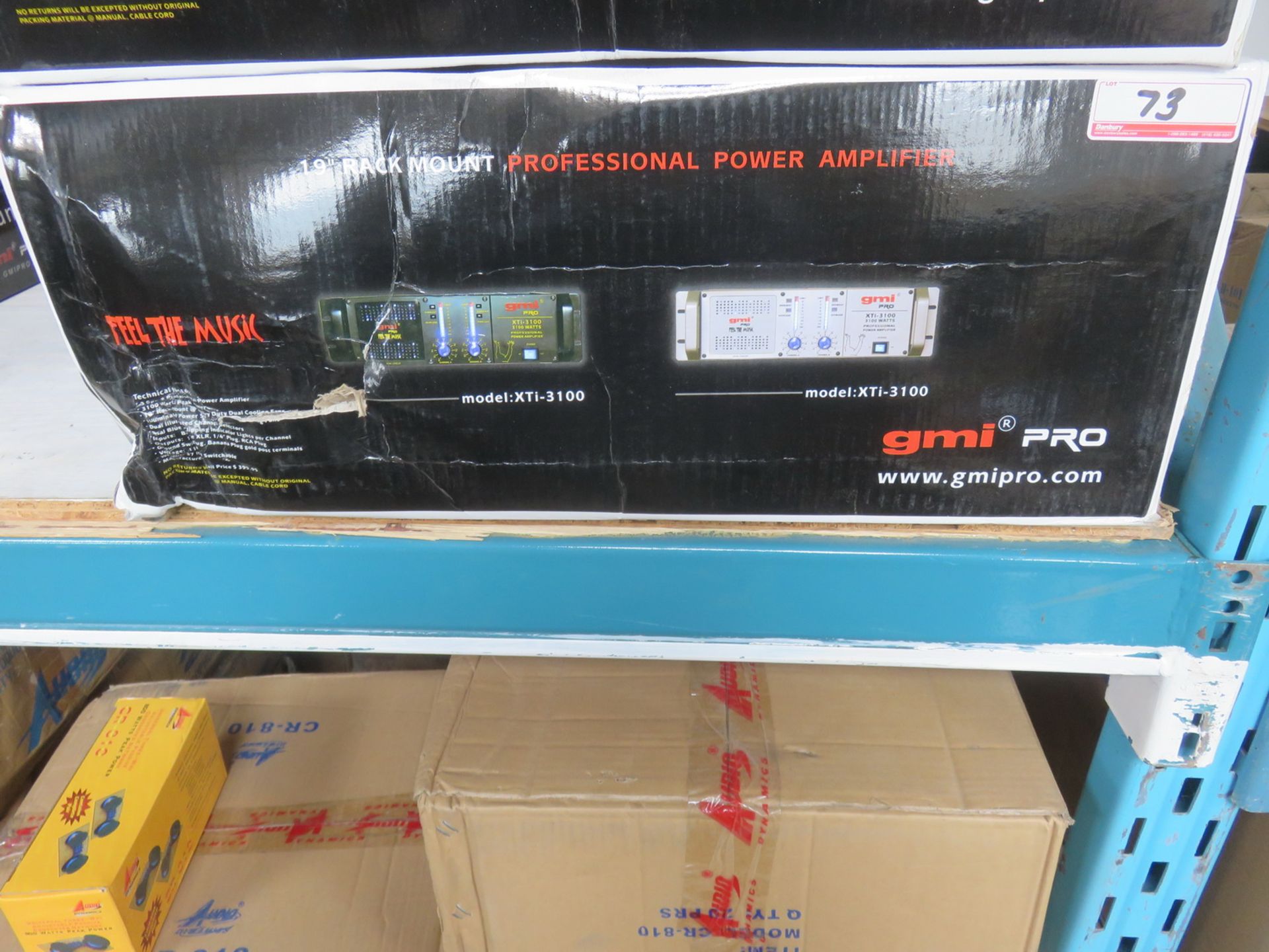 GMI MOD XTI-3100 PRO 3100 WATTS POWER AMPLIFIER (IN BOX) SILVER FRONT - Image 2 of 2