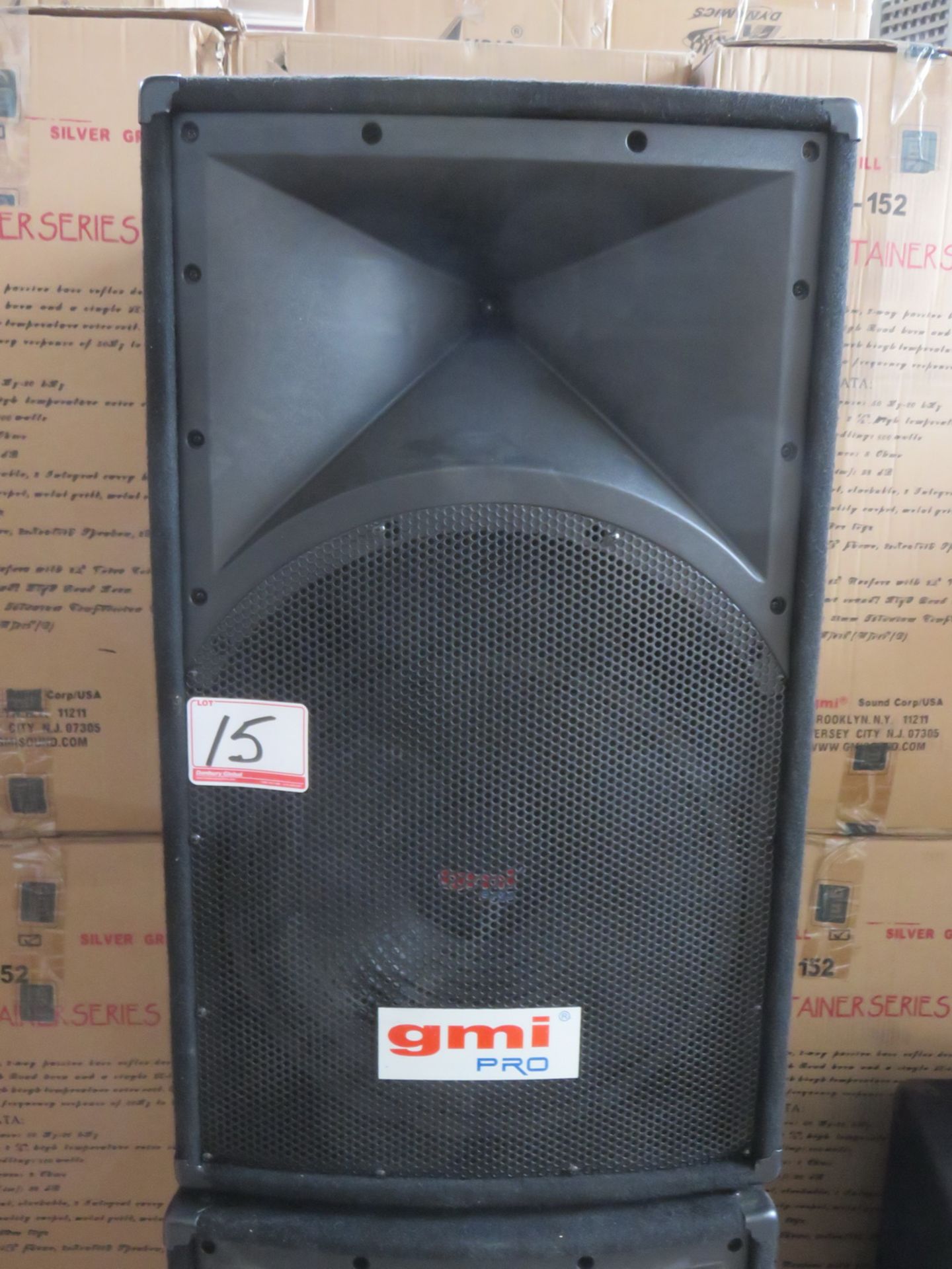 UNITS - GMI PRO MOD GMI-152 BLACK 15" WOOFER W/ 34MM HORN (IN BOXES)