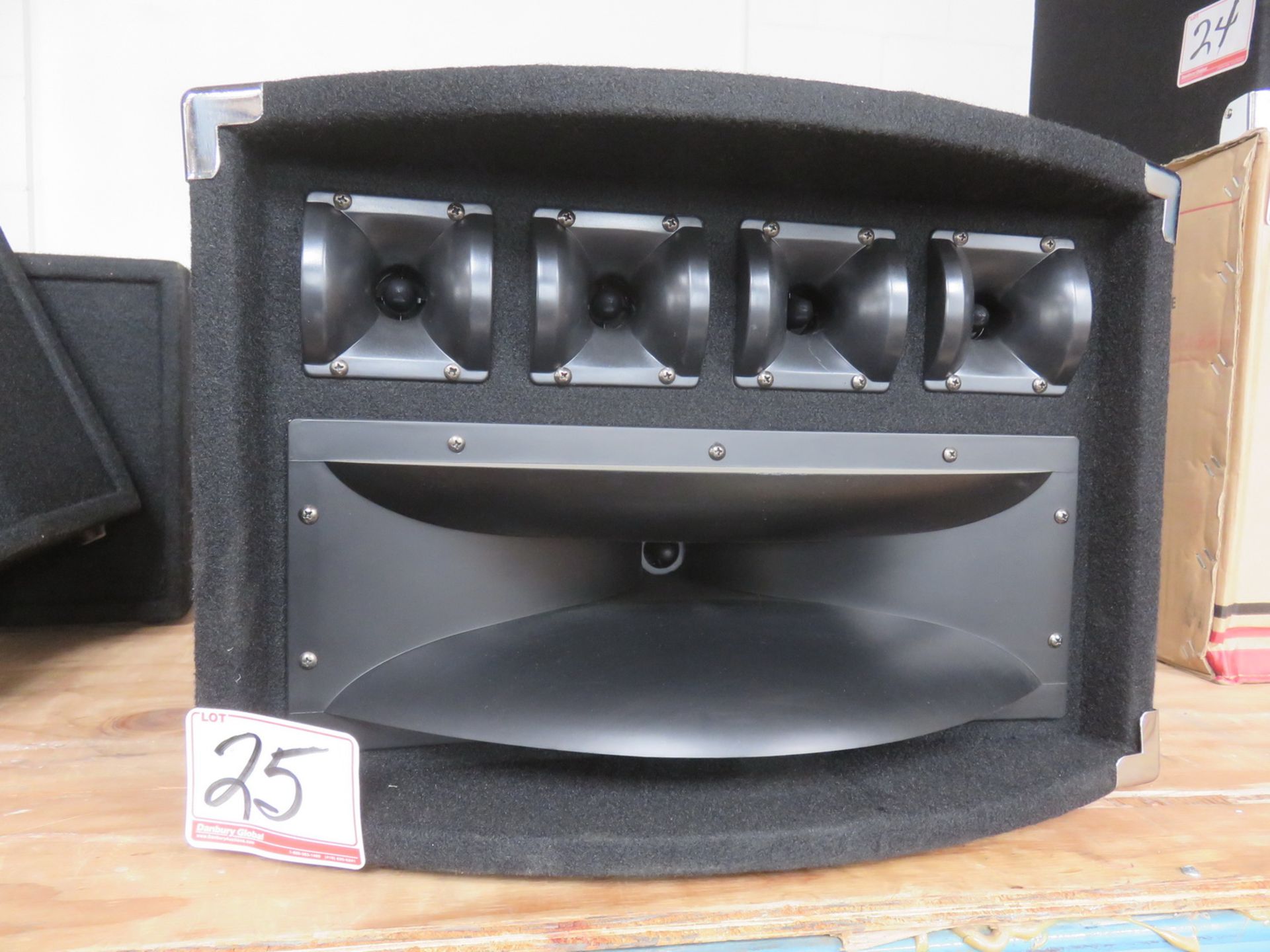 UNITS - GMI MOD 80 HIGH/MIDRANGE FOUR DOME TWEETERS W/ HORN DJ SYSTEM (IN BOXES)