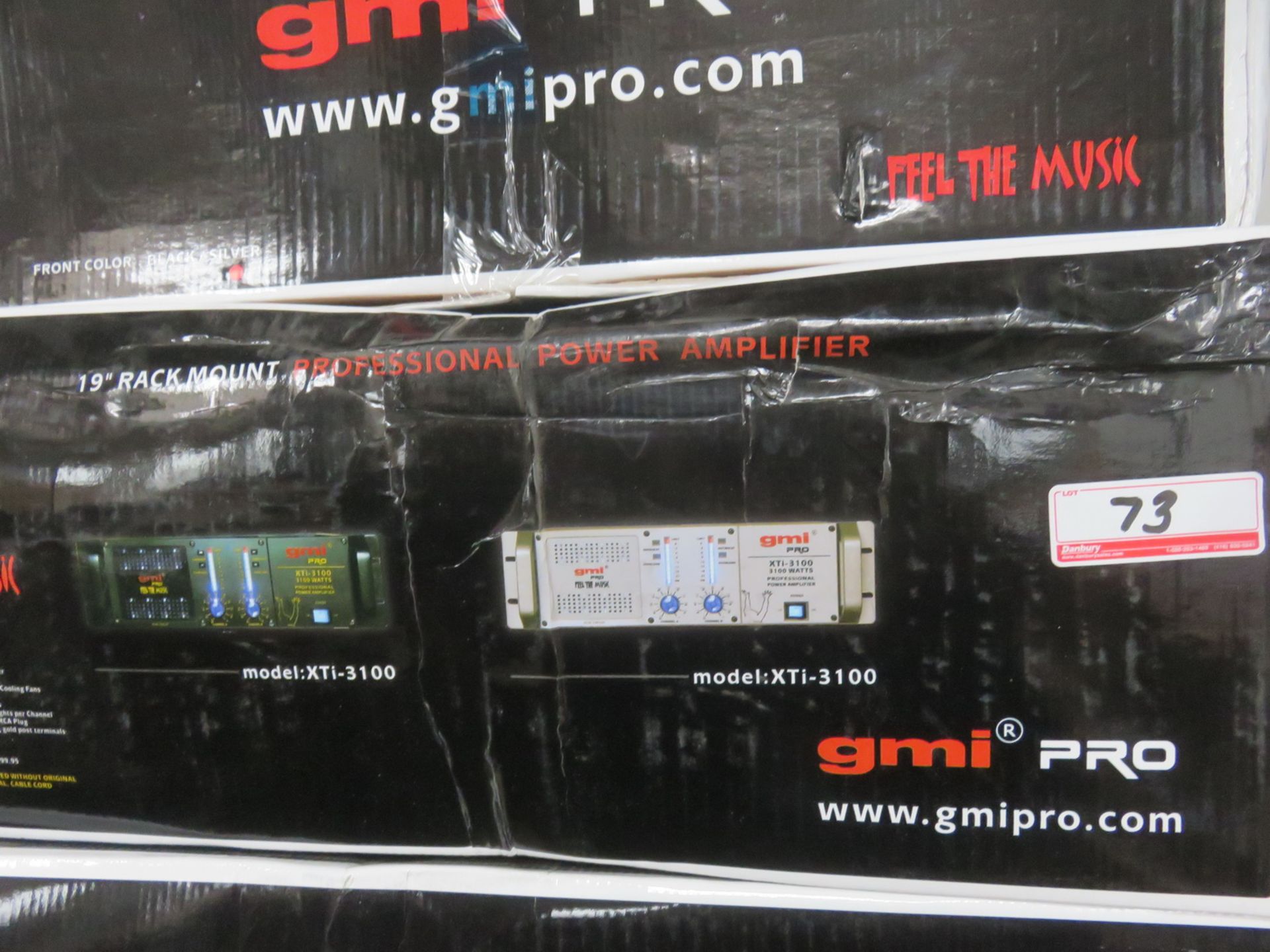 GMI MOD XTI-3100 PRO 3100 WATTS POWER AMPLIFIER (IN BOX) SILVER FRONT