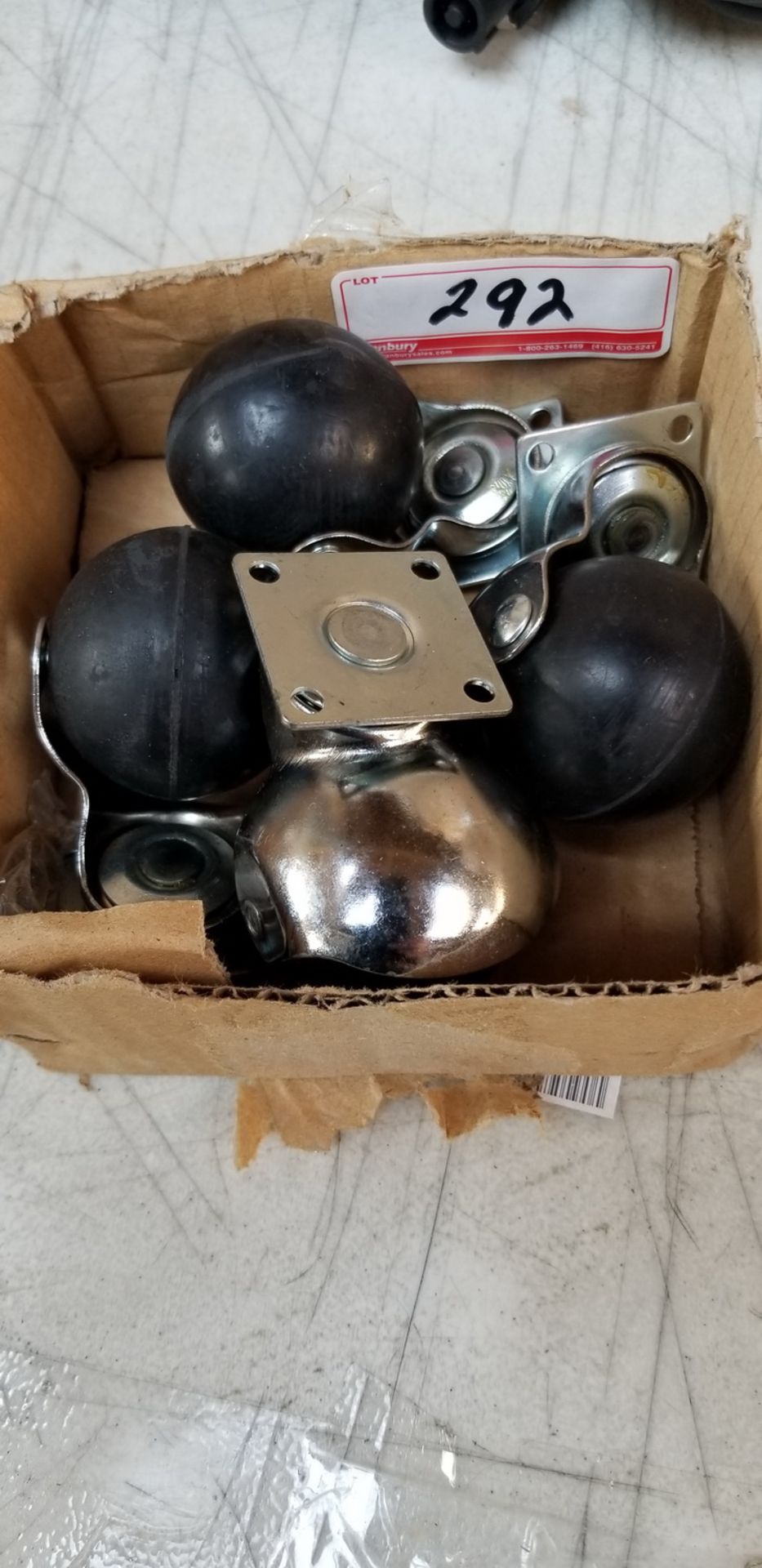 BOXES - BLACK / CHROME APPROX 2" SWIVEL CASTERS (120 PCS/ BOX)