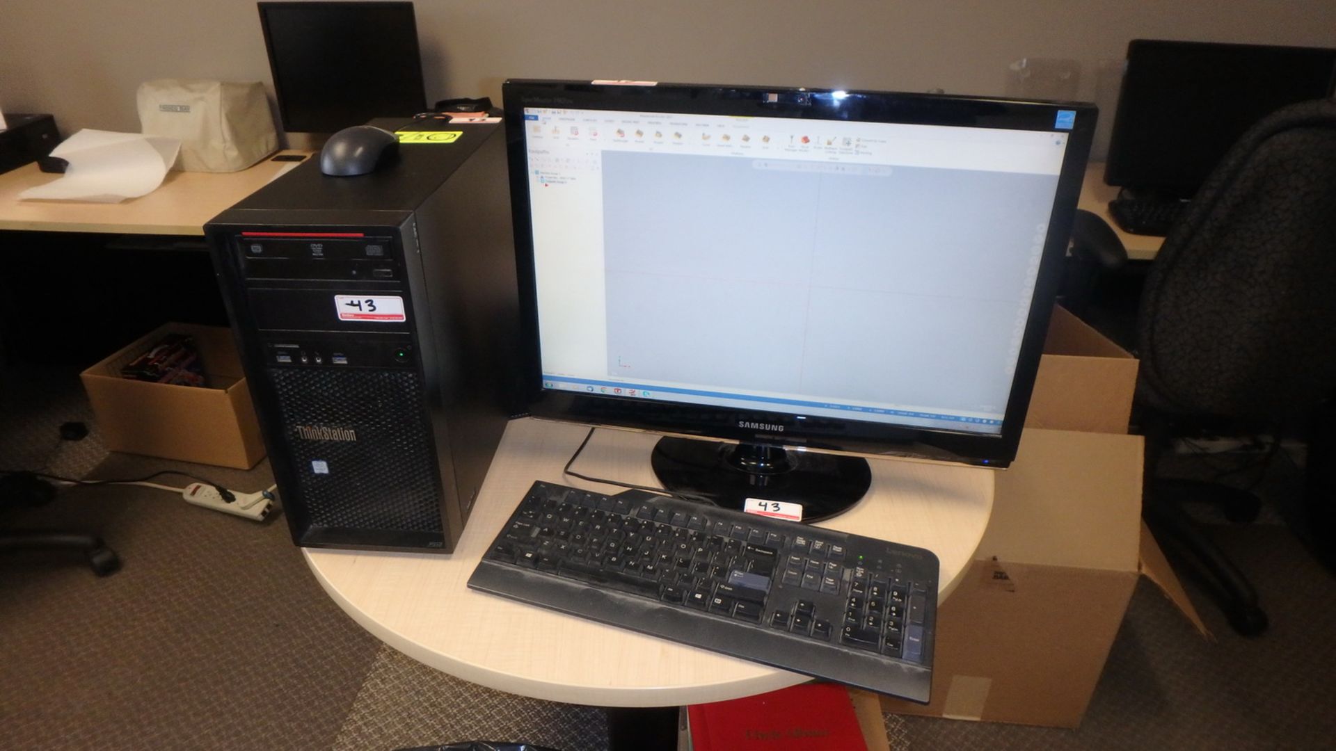 LENOVO THINK STATION P310 PC W/ INTEL CORE I7 6700 3.40 GHZ, 8GB RAM, 1TB HDD, C/W MASTERCAM 2017 - Image 2 of 2