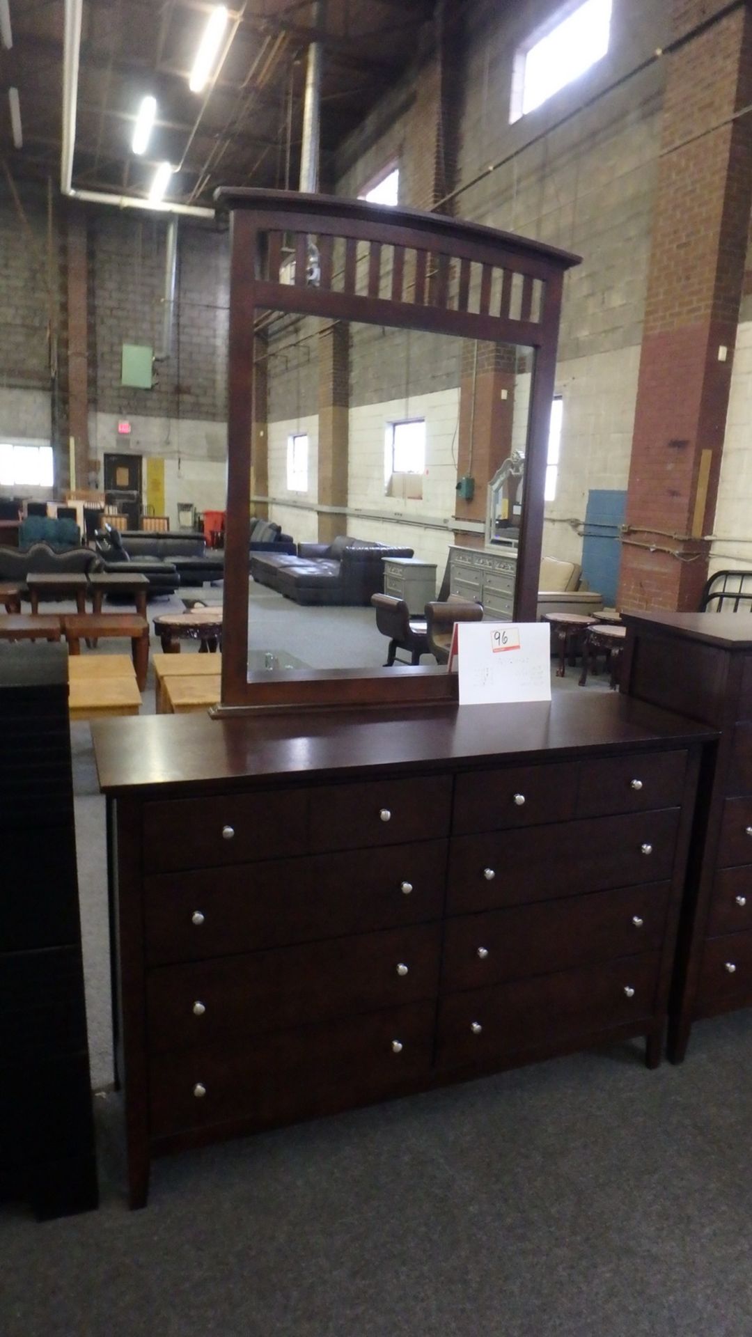 LOT - WHISKEY BEDROOM FURNITURE (LK-8237A) C/O: (1) CHEST, (7) DRESSERS, & (7) MIRRORS (NEW IN BOX)
