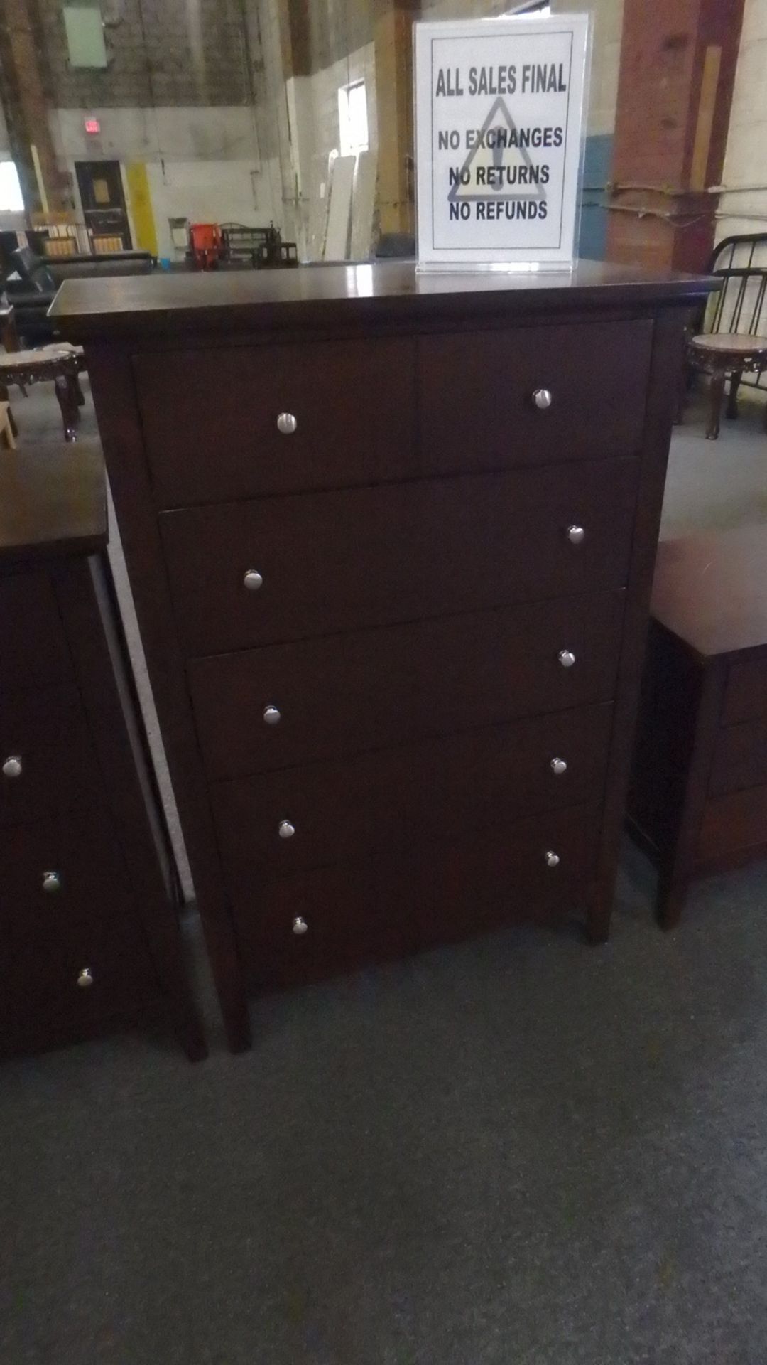 LOT - WHISKEY BEDROOM FURNITURE (LK-8237A) C/O: (1) CHEST, (7) DRESSERS, & (7) MIRRORS (NEW IN BOX) - Image 2 of 2