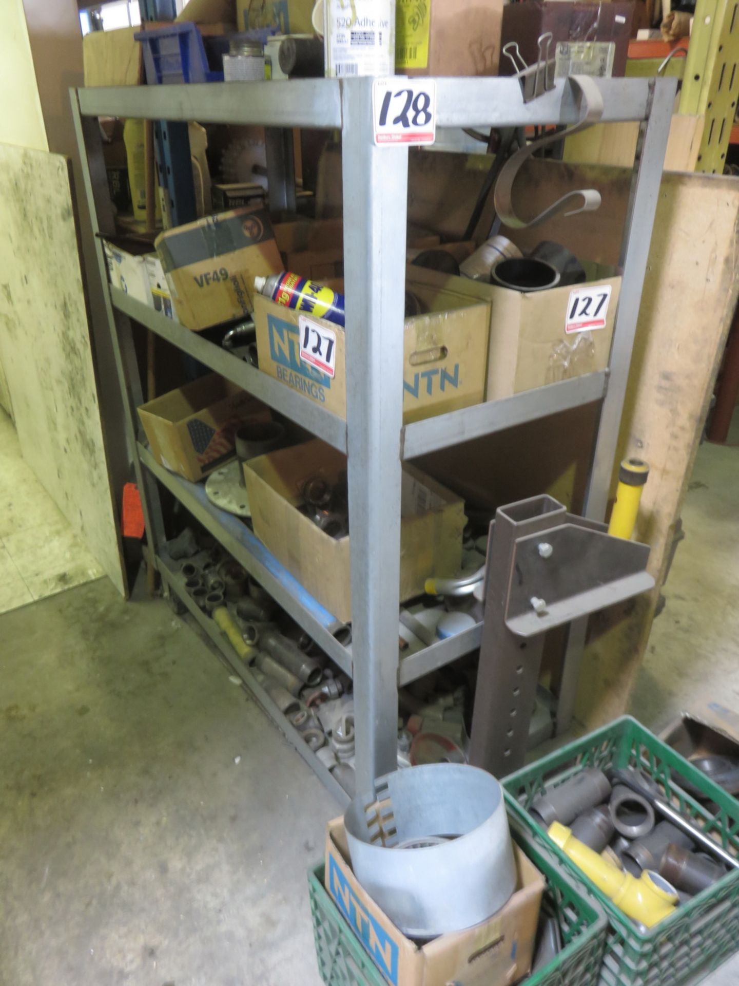 LOT - STAINLESS STEEL 20.5 X 45" X 54"H 4-SHELF CART