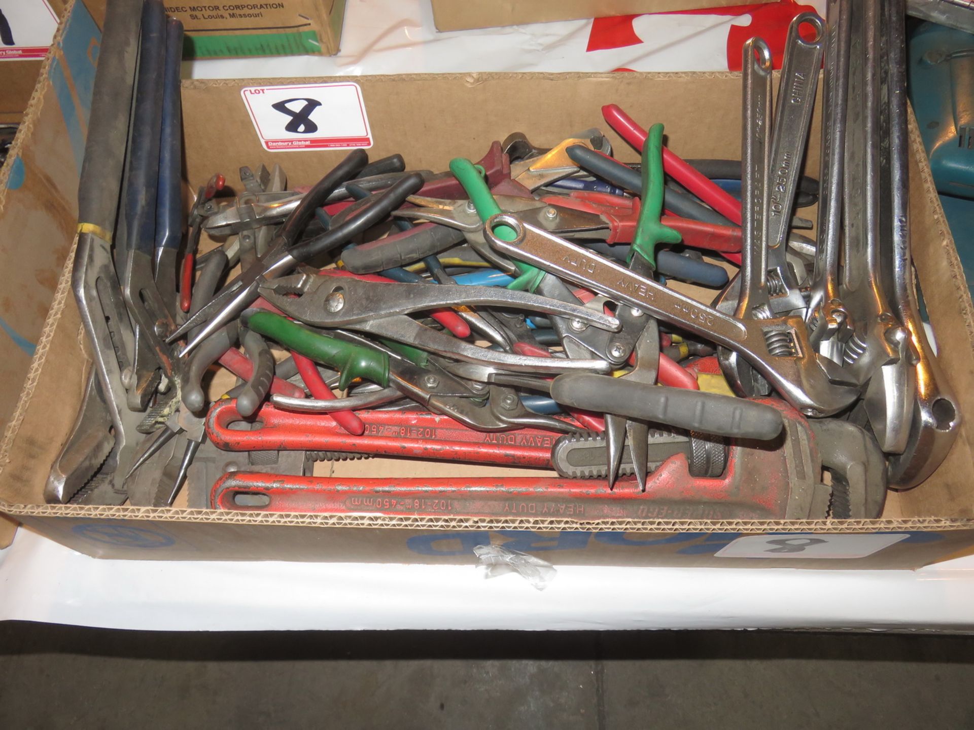 LOT - UNIVERSAL ASSTD PLIERS, CUTTERS, PIPE WRENCHES, ETC.