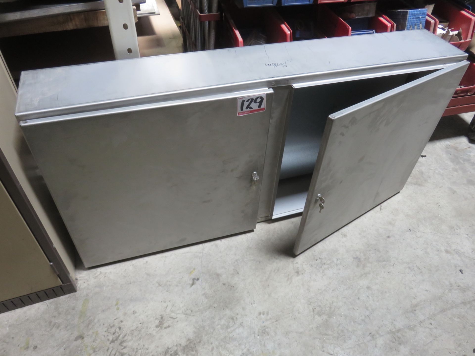 STAINLESS STEEL 10 X 56 X 27"H 2-DOOR CABINET