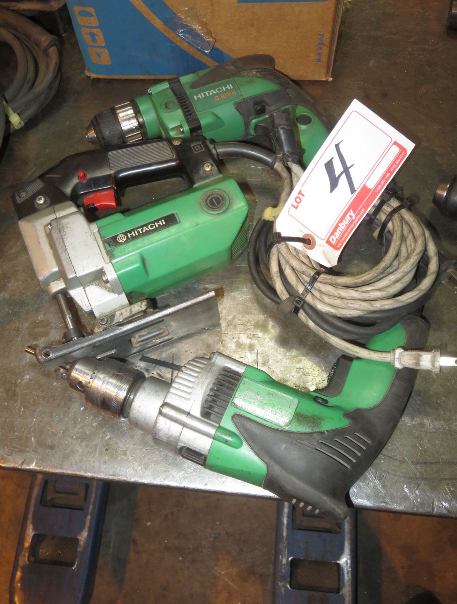 LOT - HITACHI ELECTRIC DRILL & JIG SAW (3 PCS)