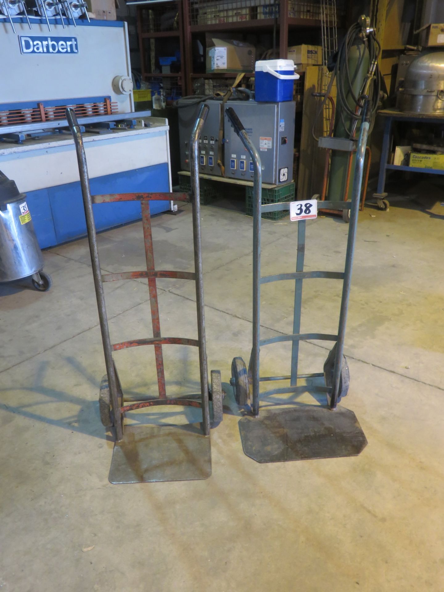 UNITS - GREEN ,GREY 2-WHEEL HAND CARTS