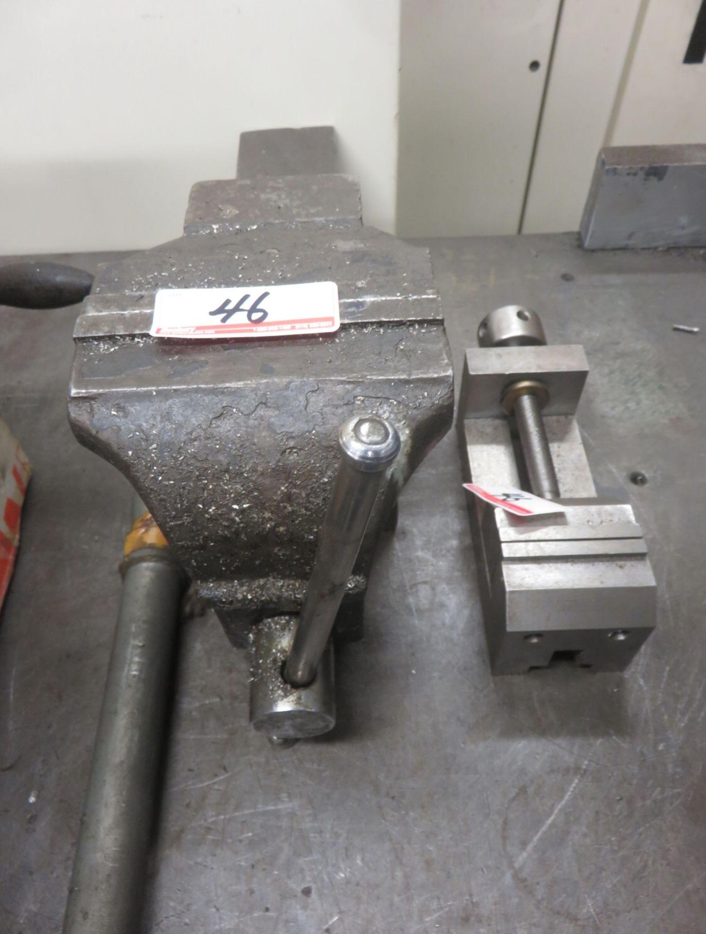 LOT - GENERAL MACHINE VISE + TABLE VISE