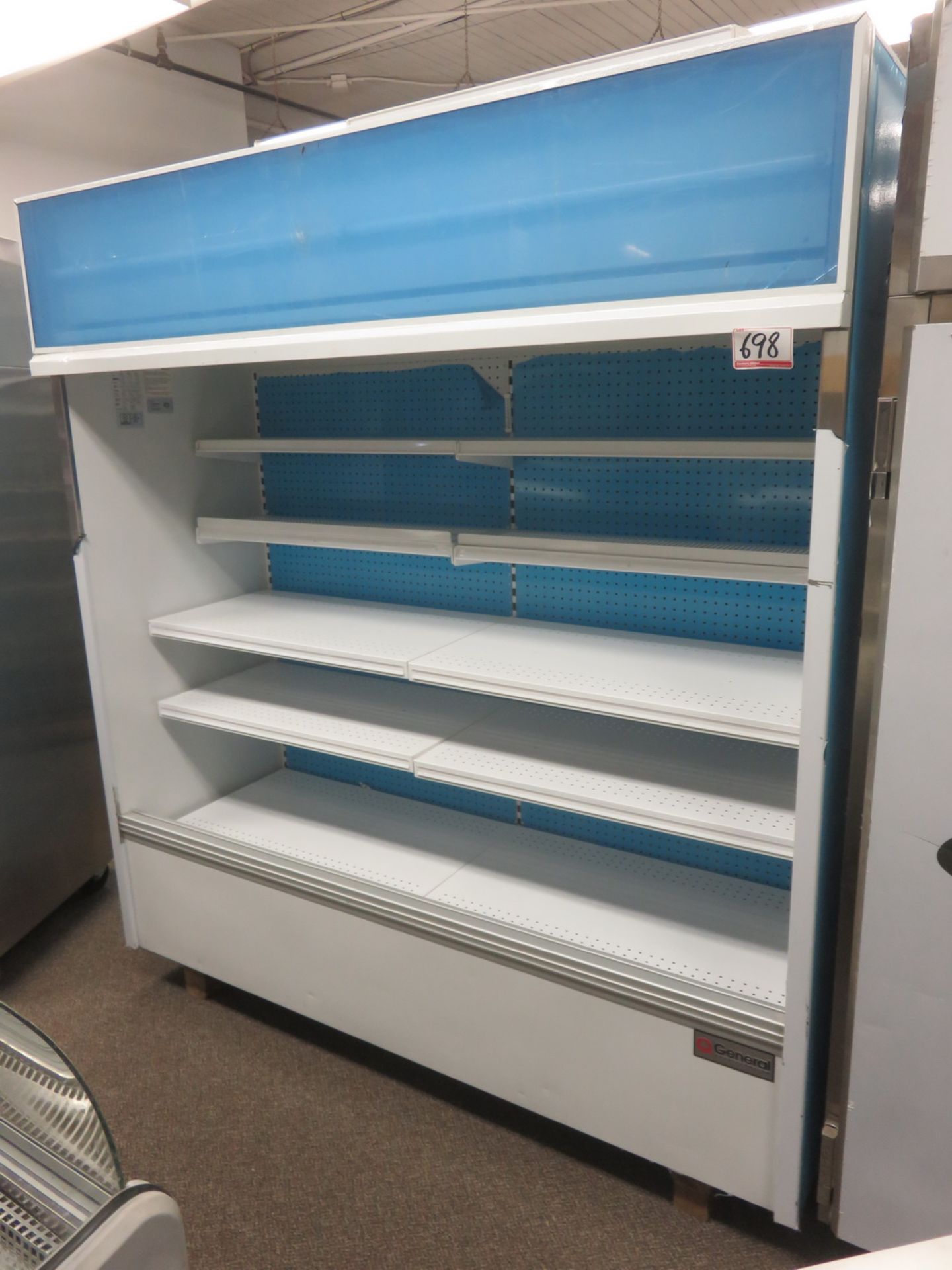 GENERAL MOD RVM6 WHITE 6' REFRIGERATED SELF CONTAINED OPEN SHOWCASE