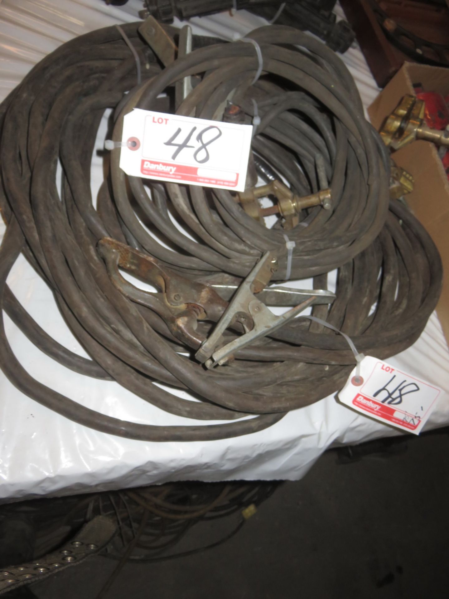 LOT - GENERAL ASSTD WELDING GROUND CABLES (1 PC - 75'L)