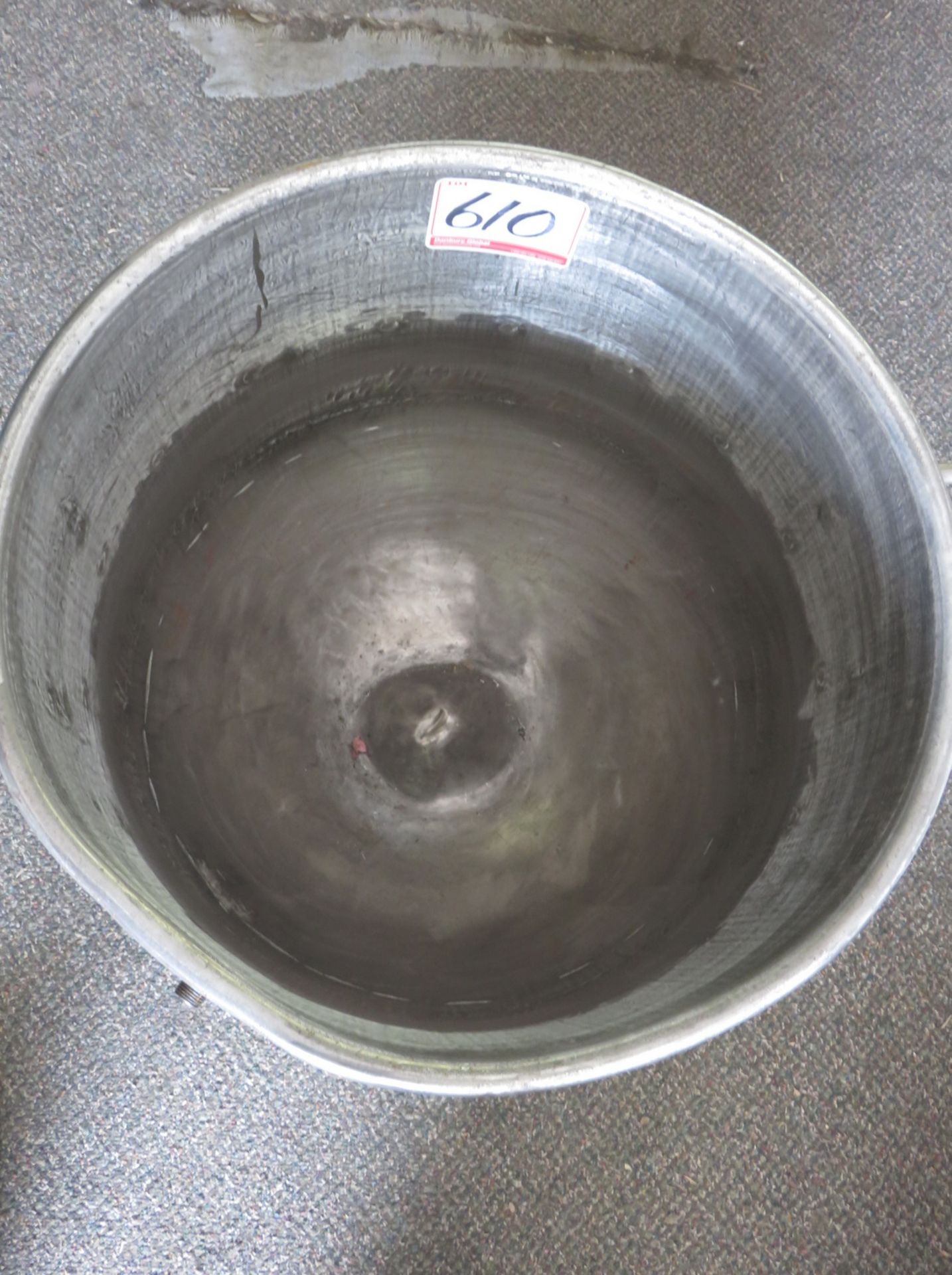 CUSTOM APPR 18" X 17"H, 20.5" PIN MOUNT HOLES MIXING BOWL - Image 2 of 2