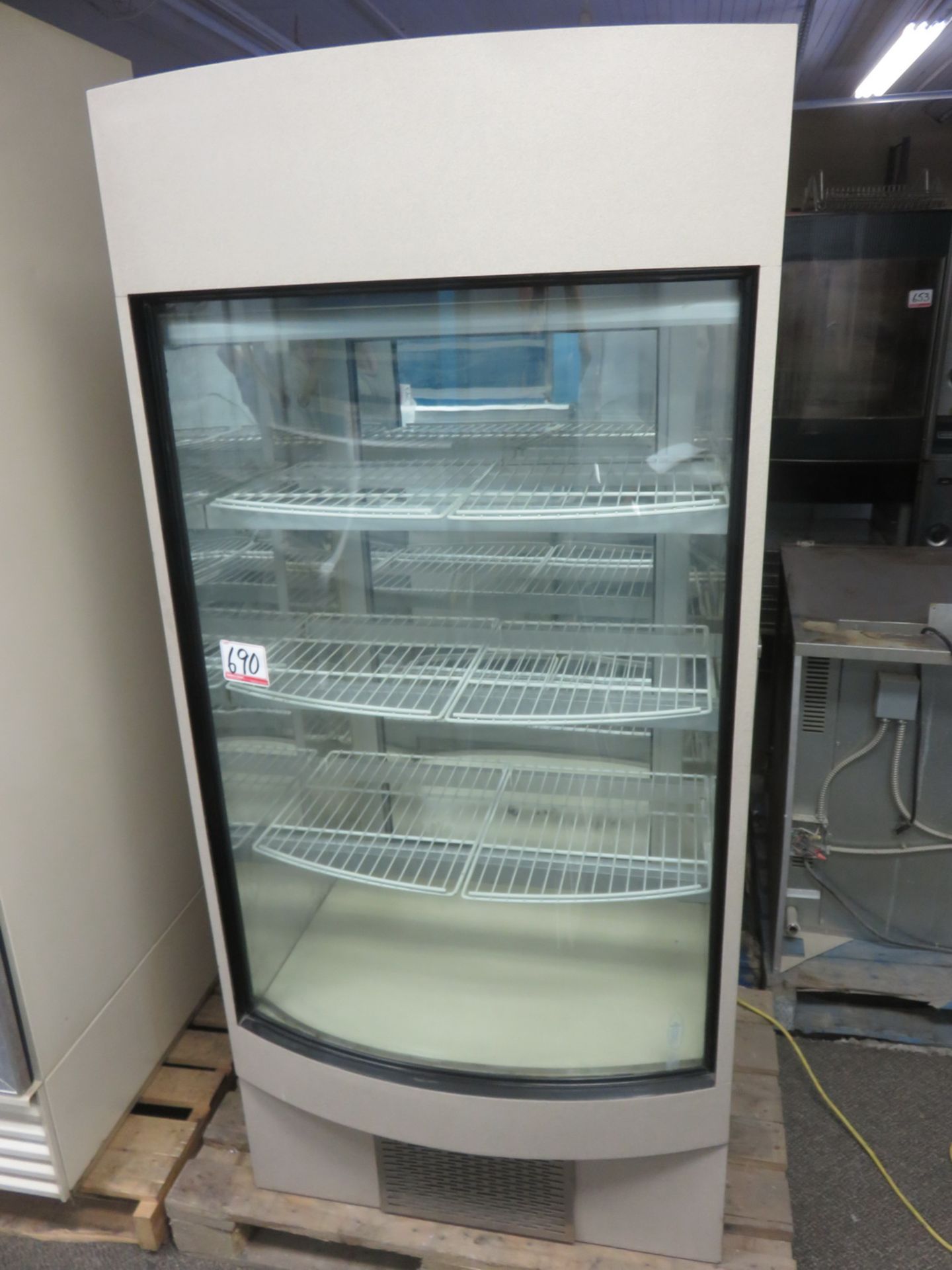 CUSTOM 34"W GLASS FRONT REFRIGERATED DISPLAY UNIT