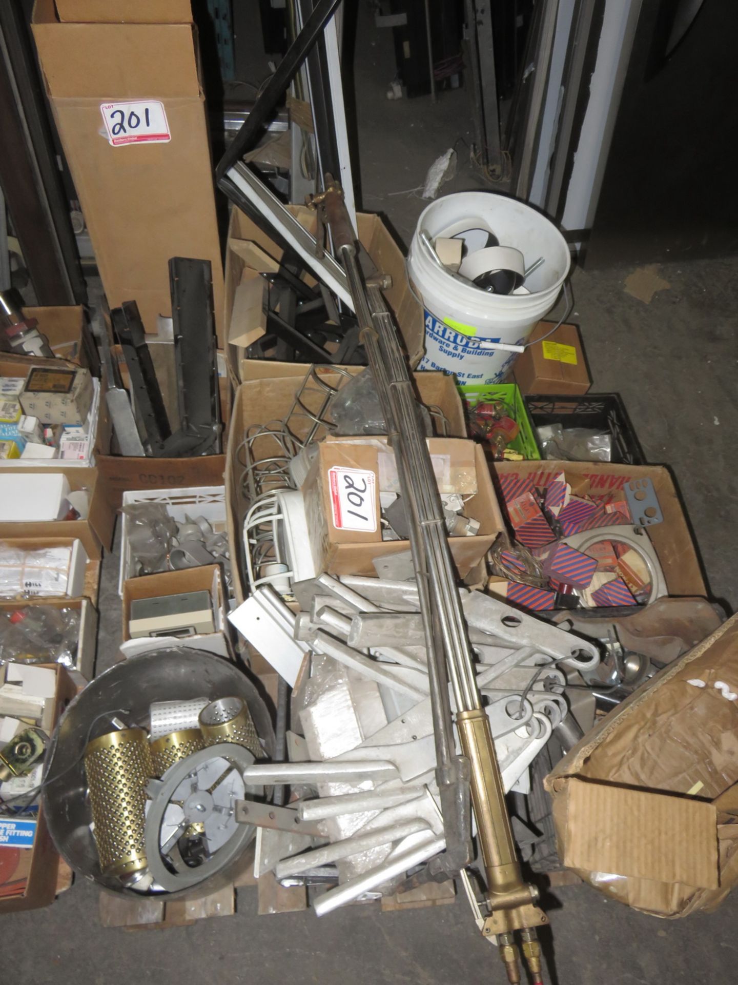 LOT - ACETYLENE TORCHES, ALUMINUM ARMS ETC.