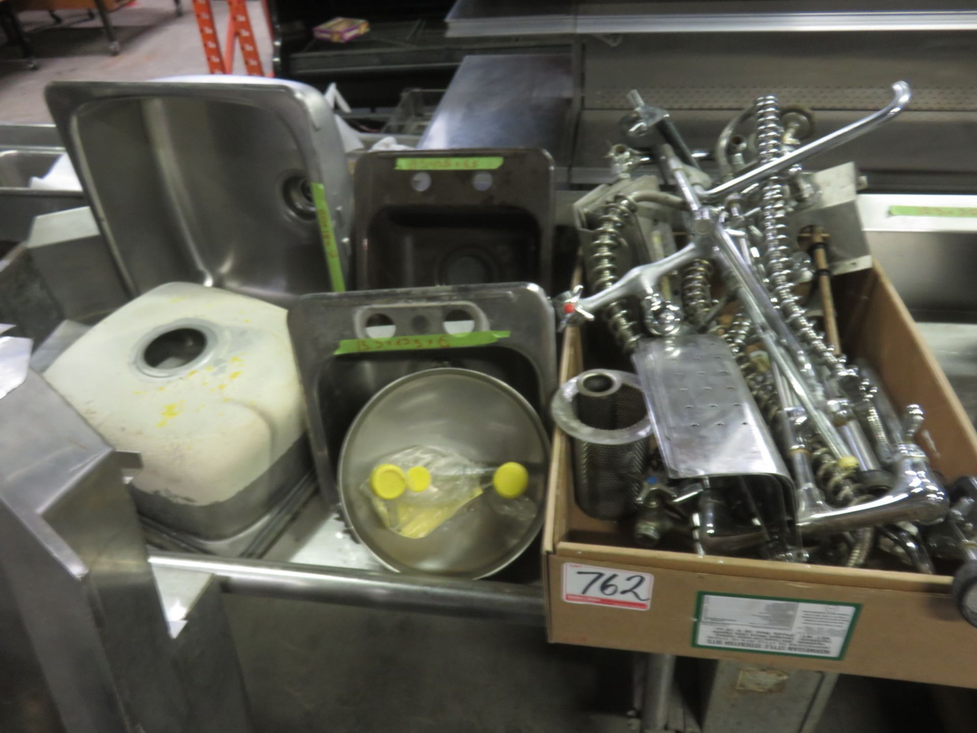 LOT - S/ STEEL SINKS, TAPS ETC. - Image 2 of 2