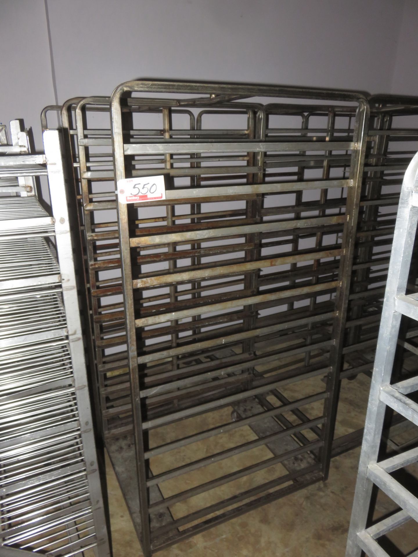 UNITS - GENERAL STAINLESS STEEL 26 X 36" TRAY - (4 PCS-12 SHELF), (1 PC-11 SHELF), (1 PC-10 SHELF)