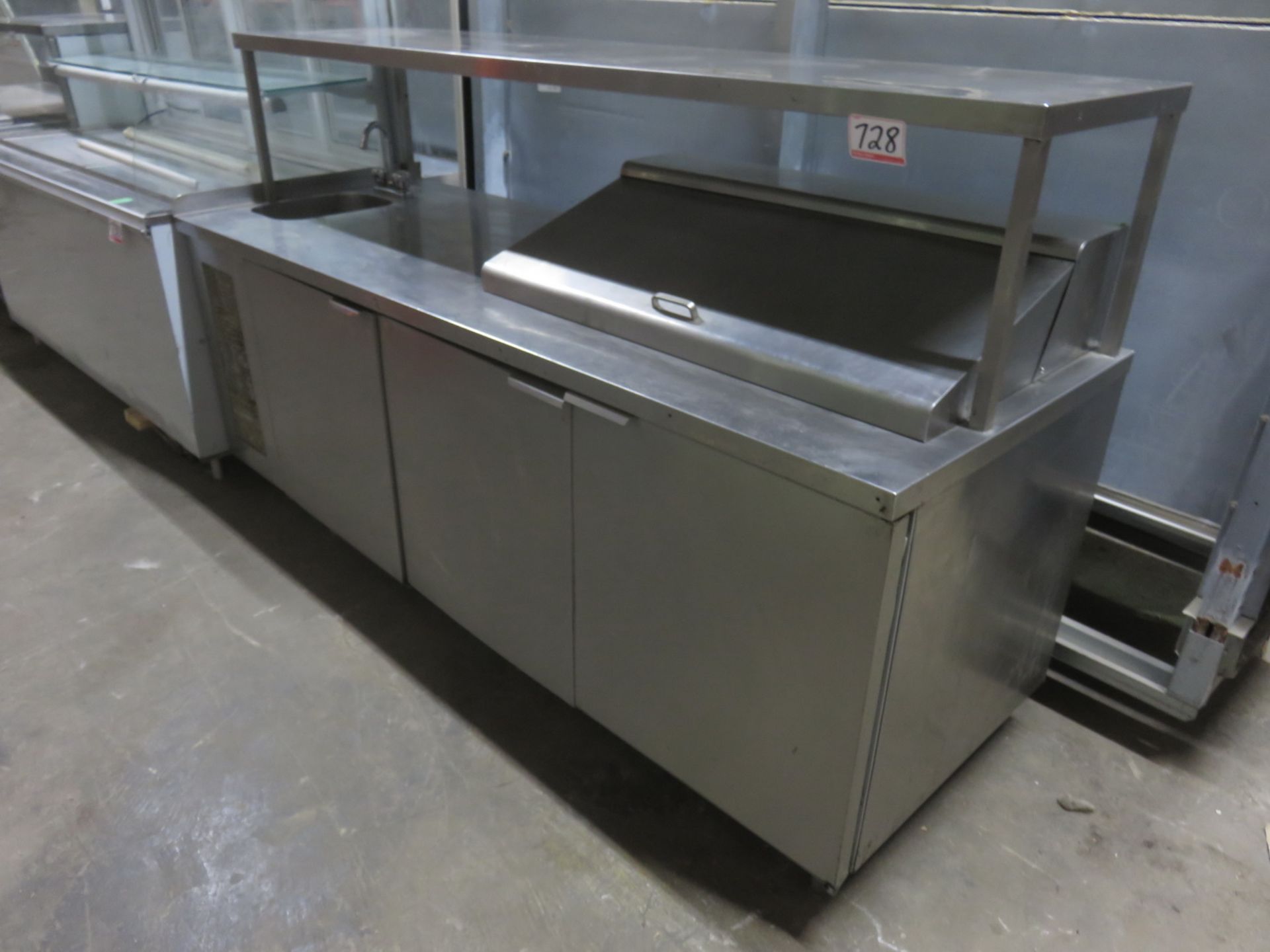 STAINLESS STEEL 86" COLD TABLE