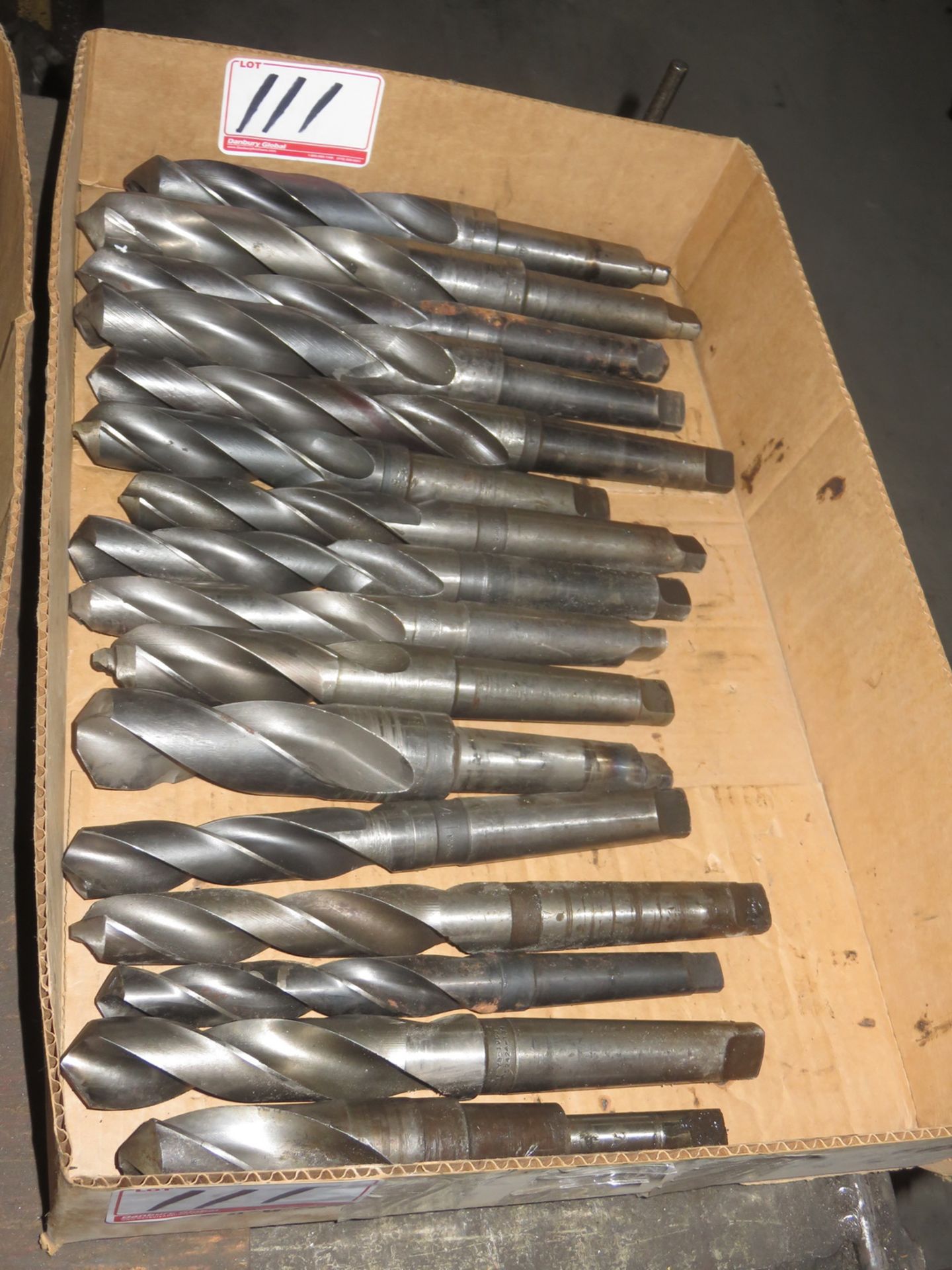 LOT - OSBORN + GENERAL TAPERED SHANK + ASSTD DRILL BITS