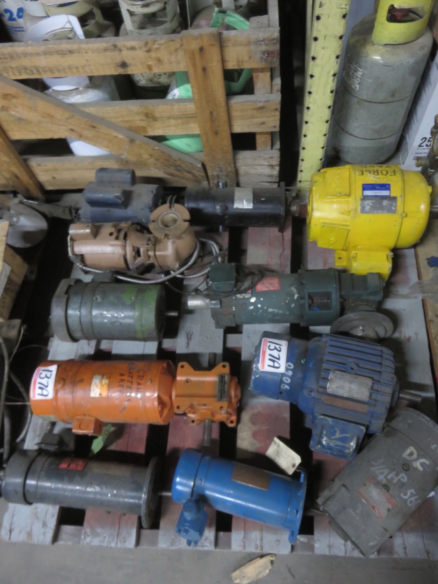 LOT - GENERAL ASSORTED ELECTRIC MOTORS (1 SKID)