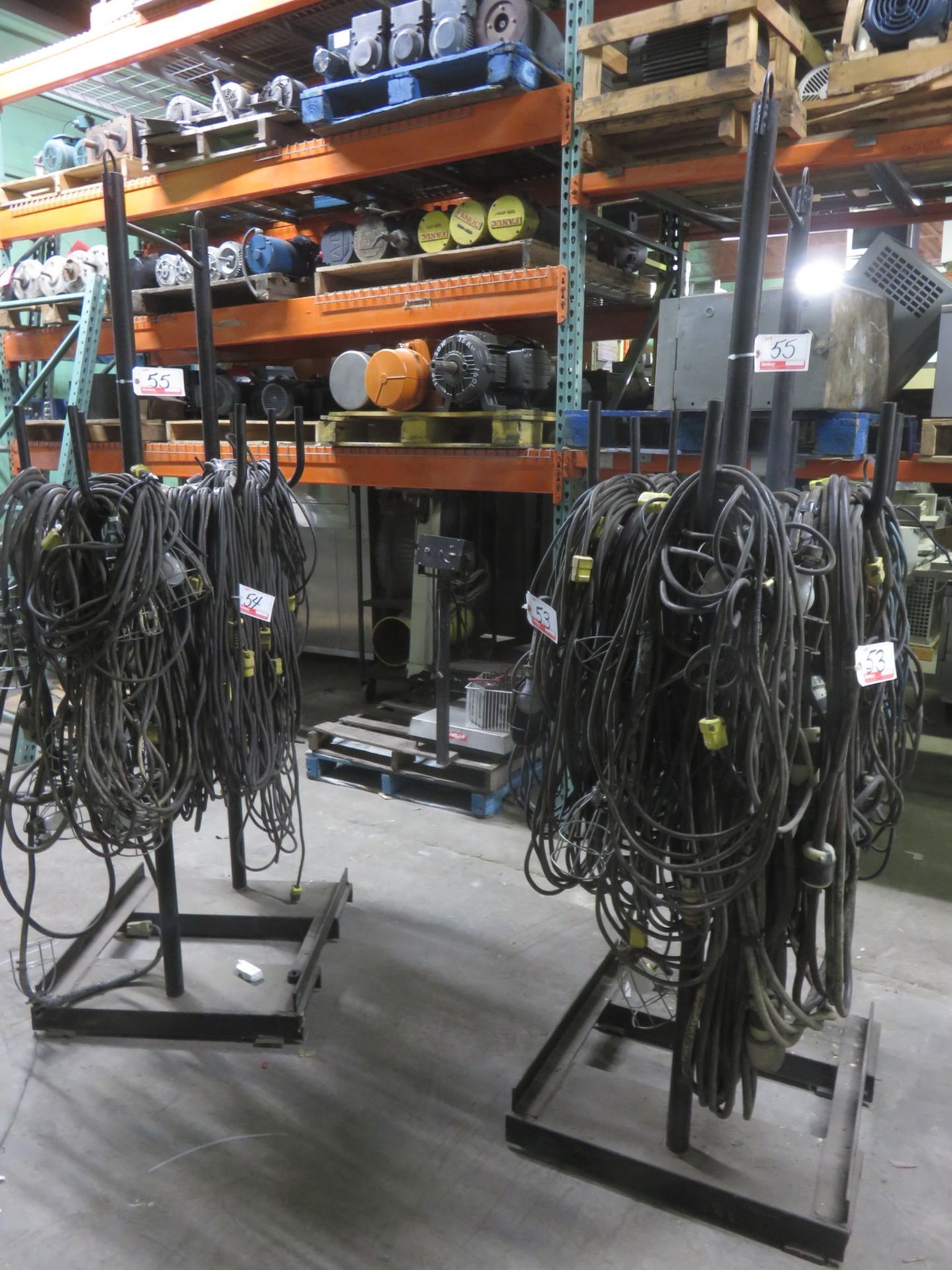 UNITS - BLACK STEEL FORKLIFT CABLE STANDS