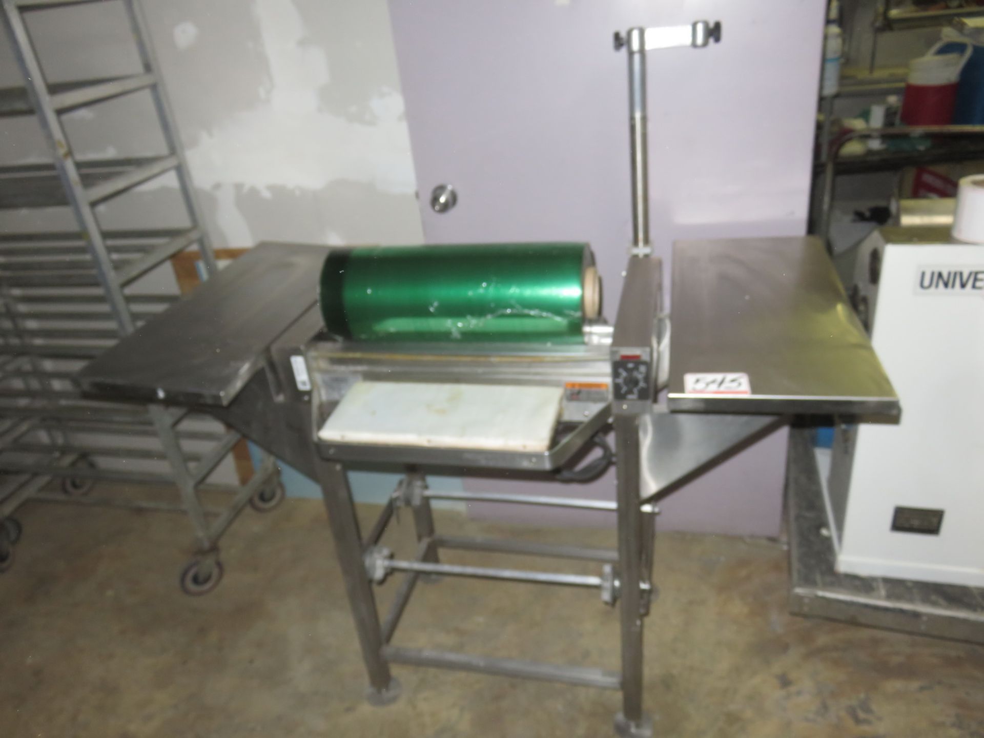 HOBART MOD HW5-4 STAINLESS STEEL HAND SHRINK WRAPPING STATION W/ THERMAL CONTROL