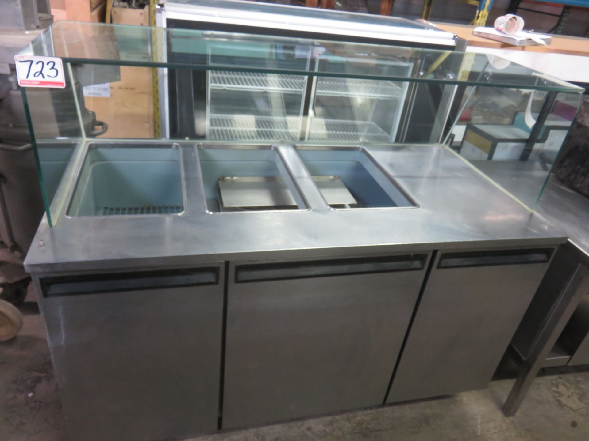 STAINLESS STEEL 5' COLD TABLE W/ COMPRESSOR