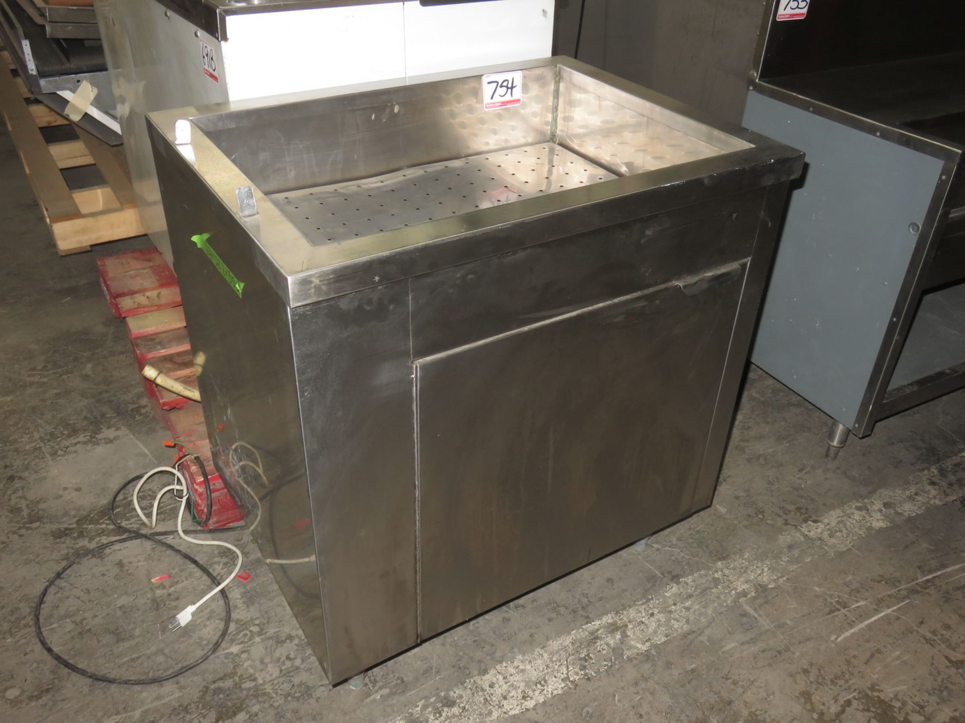 STANDARD 2' X 32" S/ STEEL ICE SINK