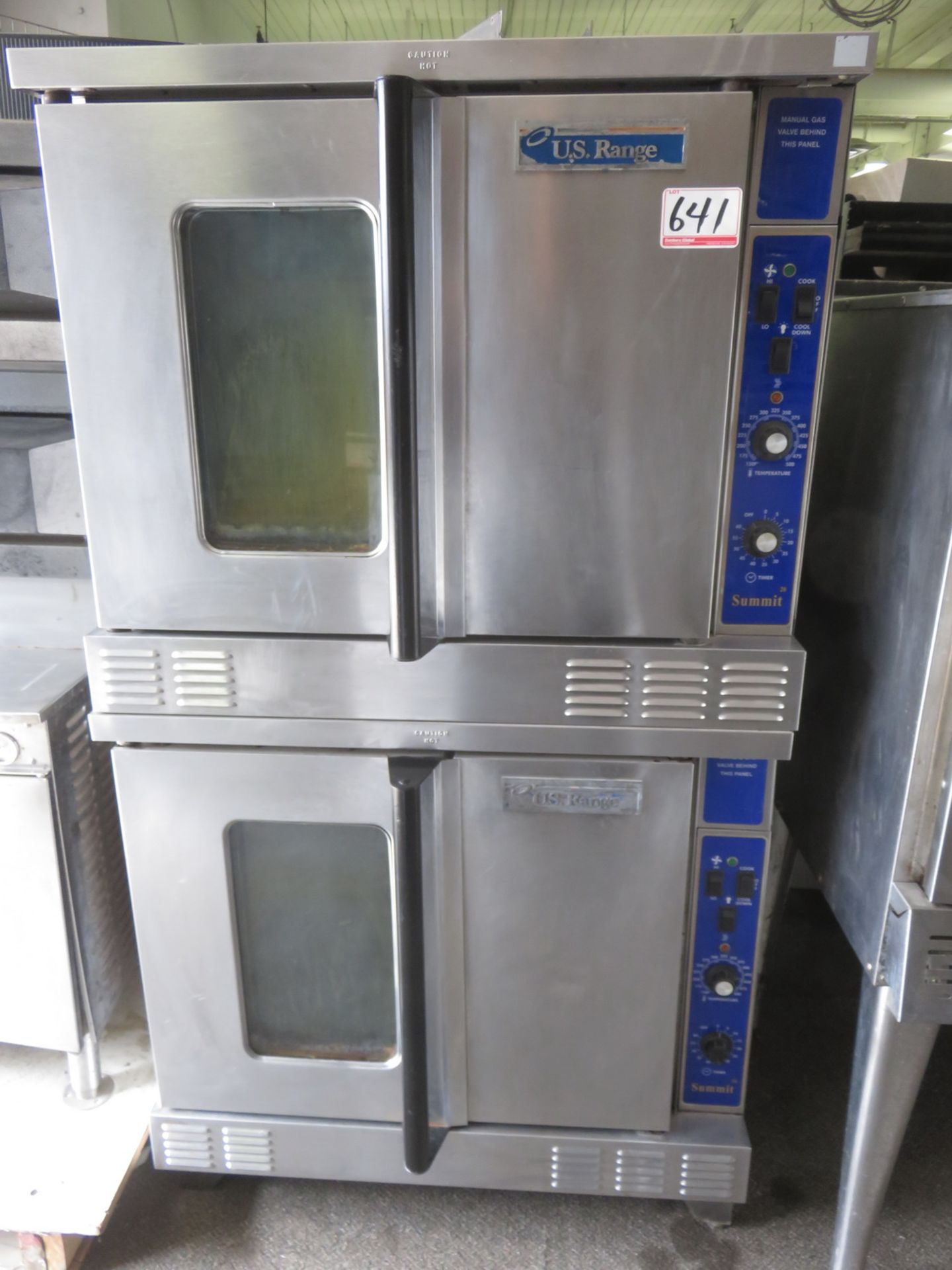 US RANGE DOUBLE STACKED GAS CONVECTION OVEN