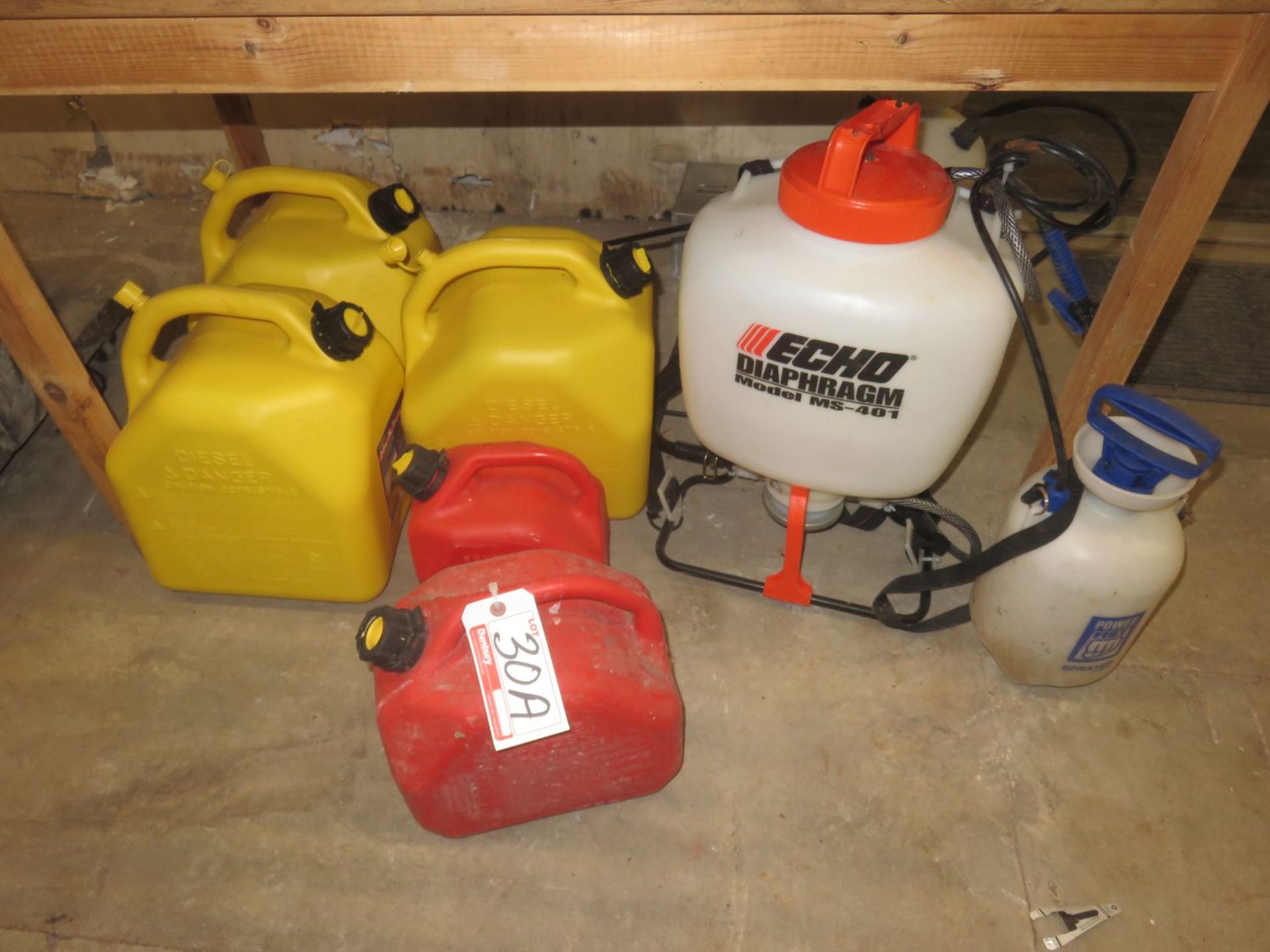 LOT - ECHO SPRAY BOTTLE + GAS CANS