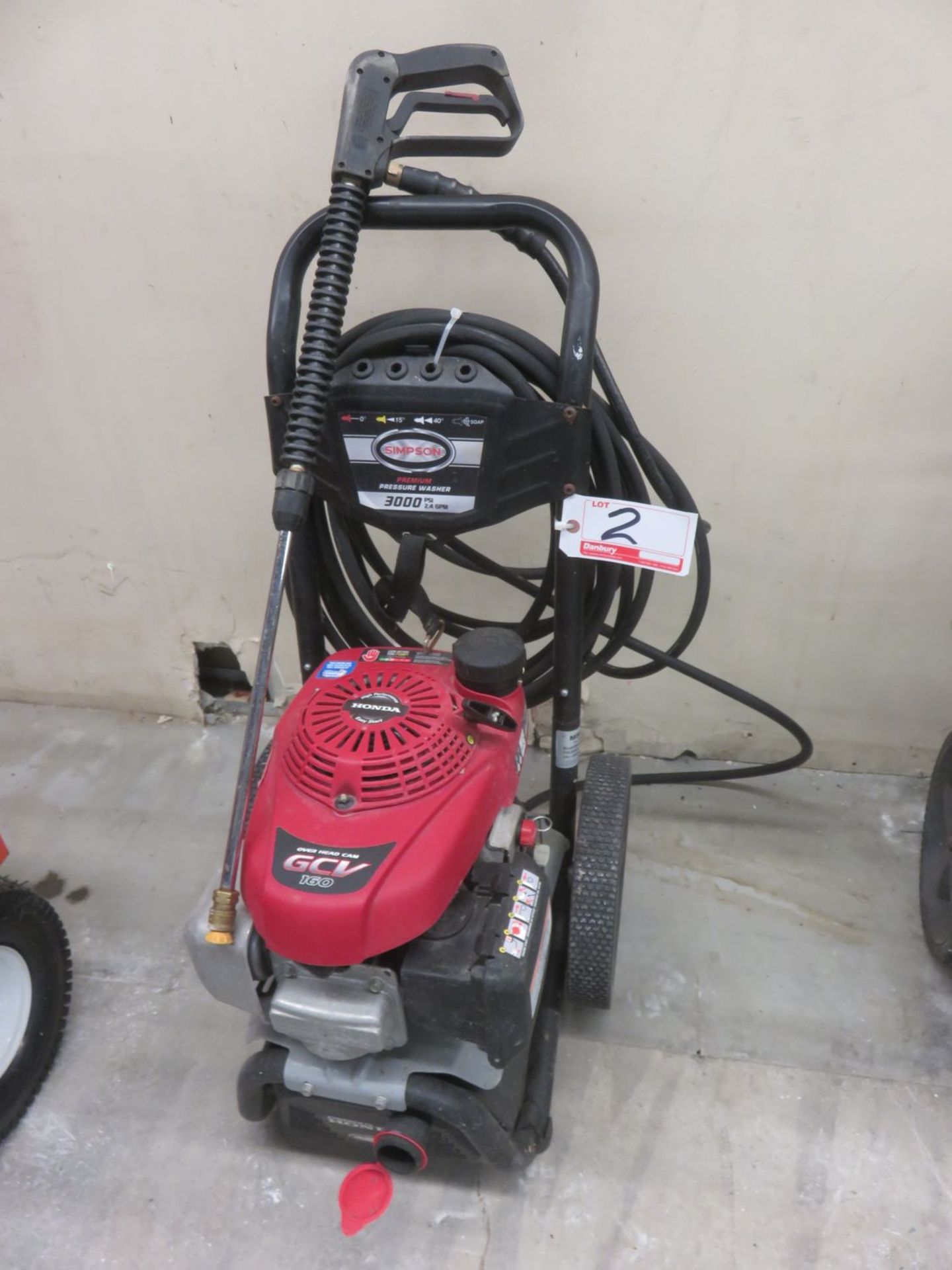 SIMPSON 3000 PSI 2.4GPM GAS POWER WASHER