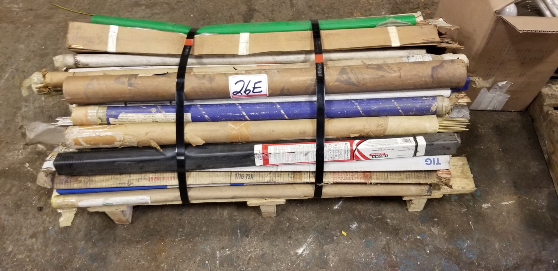 LOT - ASSORTED WELDING RODS (1-SKID)