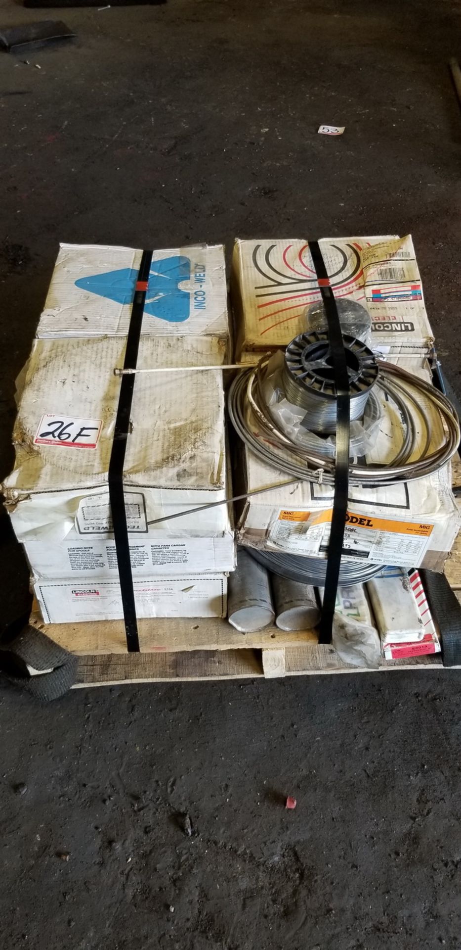 LOT - ASSORTED WIRE METAL SPOOLS (1 SKID)