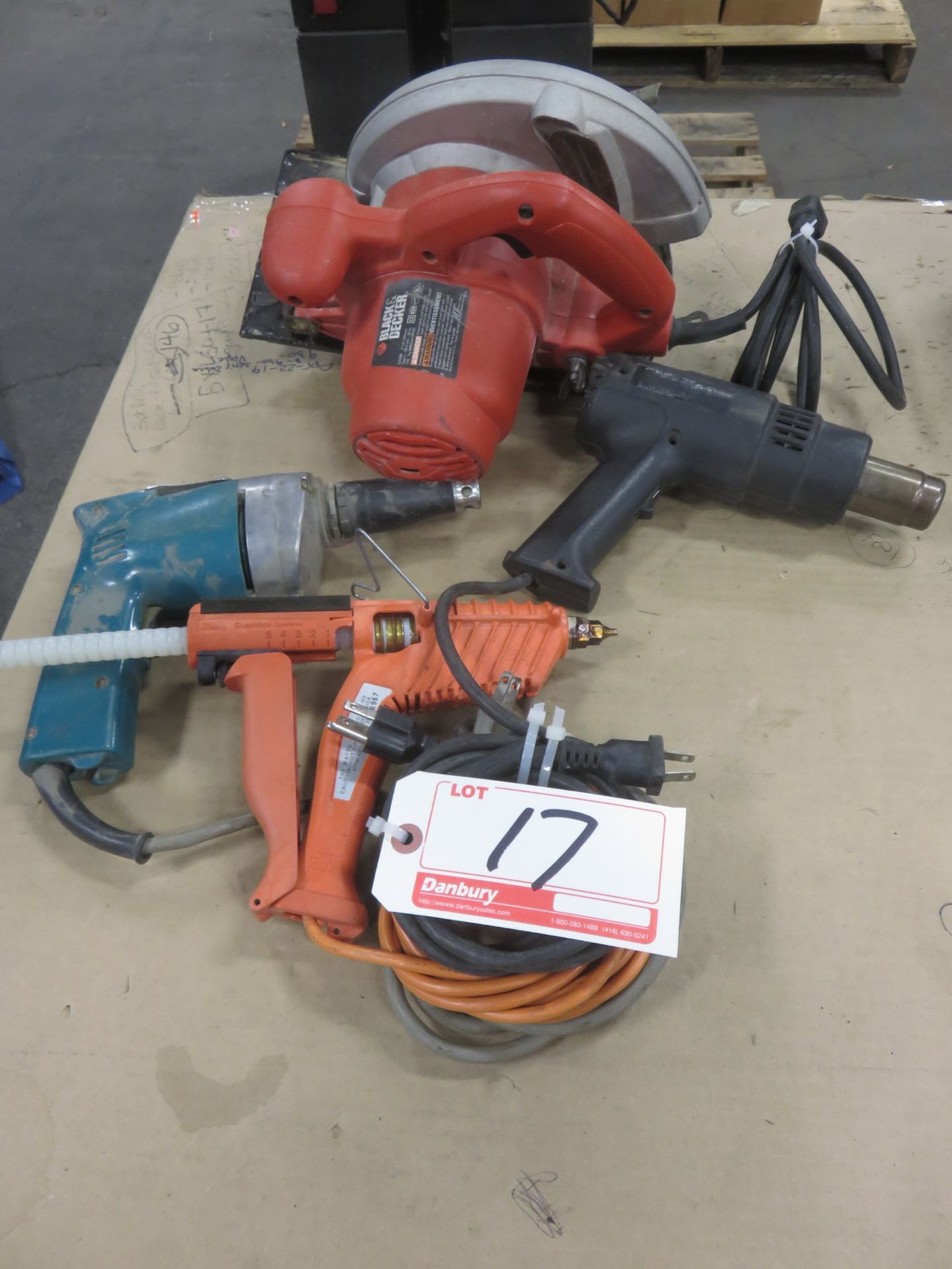 LOT - B+D, MAKITA, 3M ASSTD ELECTRIC HOT GLUE SCREW GUN, SAW ETC