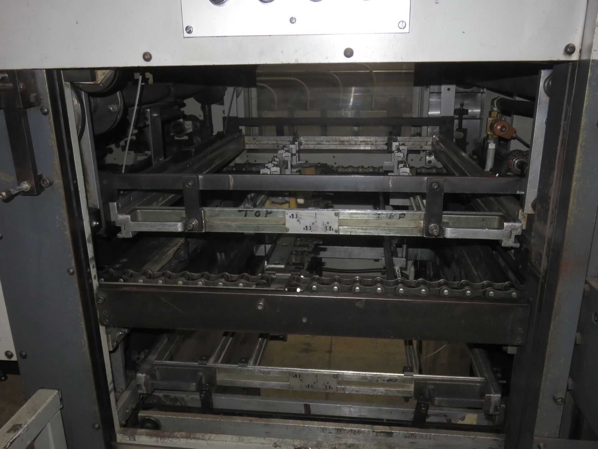 BOBST AUTO PLATEN MOD SP-102-E, FLAT BED DIE CUTTER, MAX CUTTING FORCE 250 TON CAPACITY 102 X 72" - Image 3 of 9