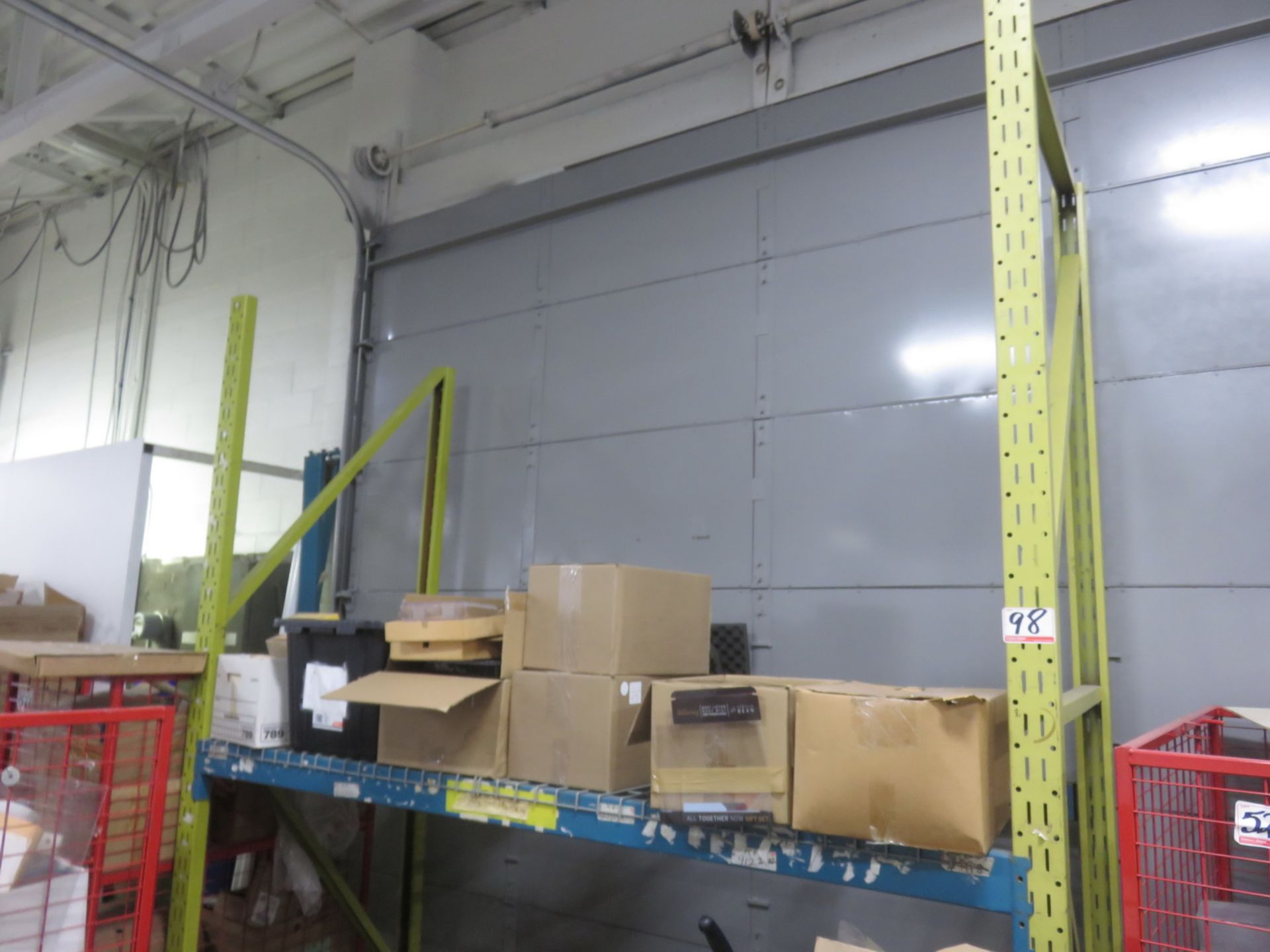 SECTIONS - TRIPLE A 42" X 8' X 10'H PALLET RACKING YELLOW/ BLUE 4 STRINGERS/ SECTION