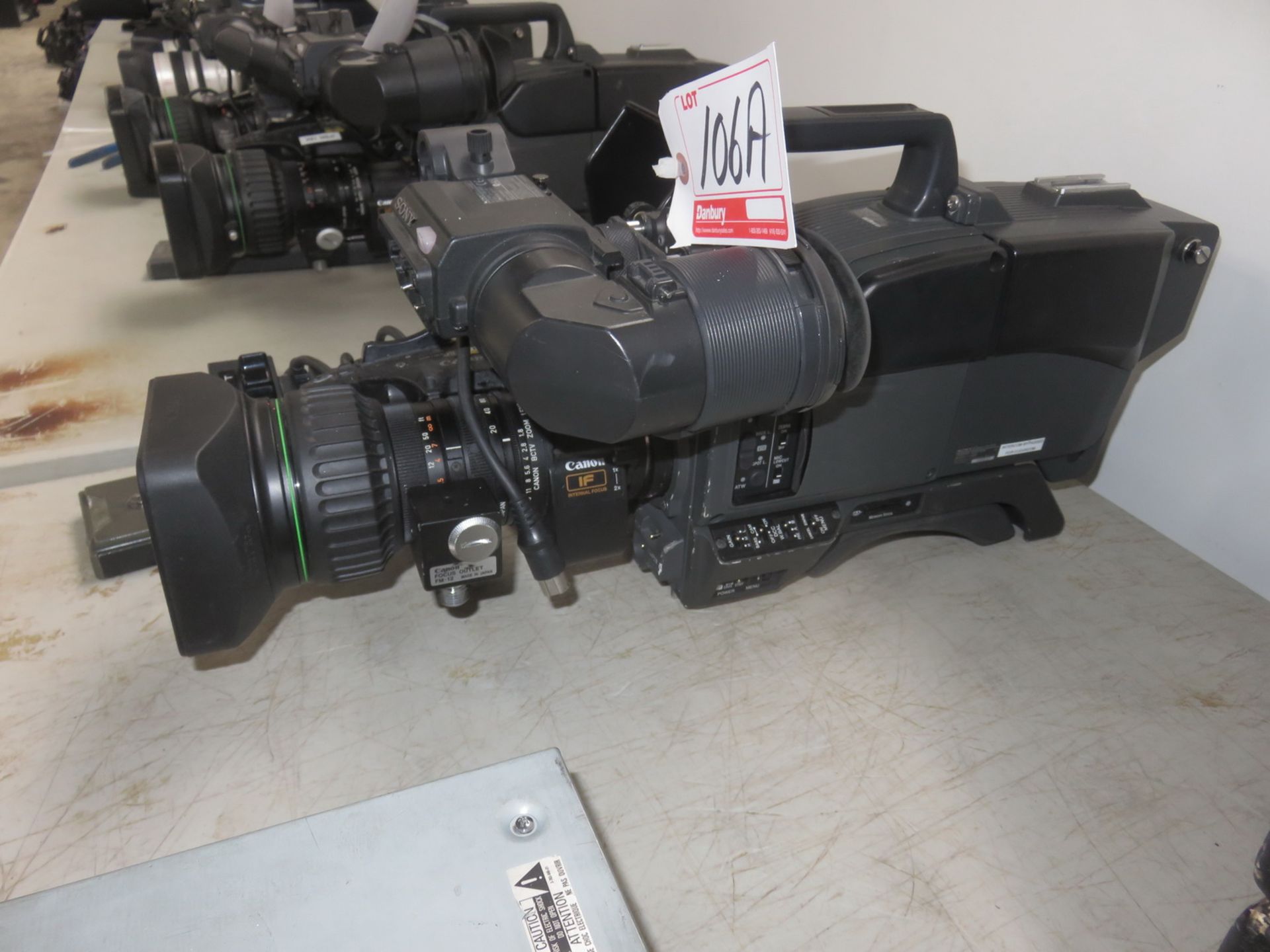 SONY DXC-D50WS DIGITAL VIDEO CAMERA W/ LENS, VIEW FINDER, & SONY CCU-D50 CAMERA CONTROL UNIT - Image 2 of 3