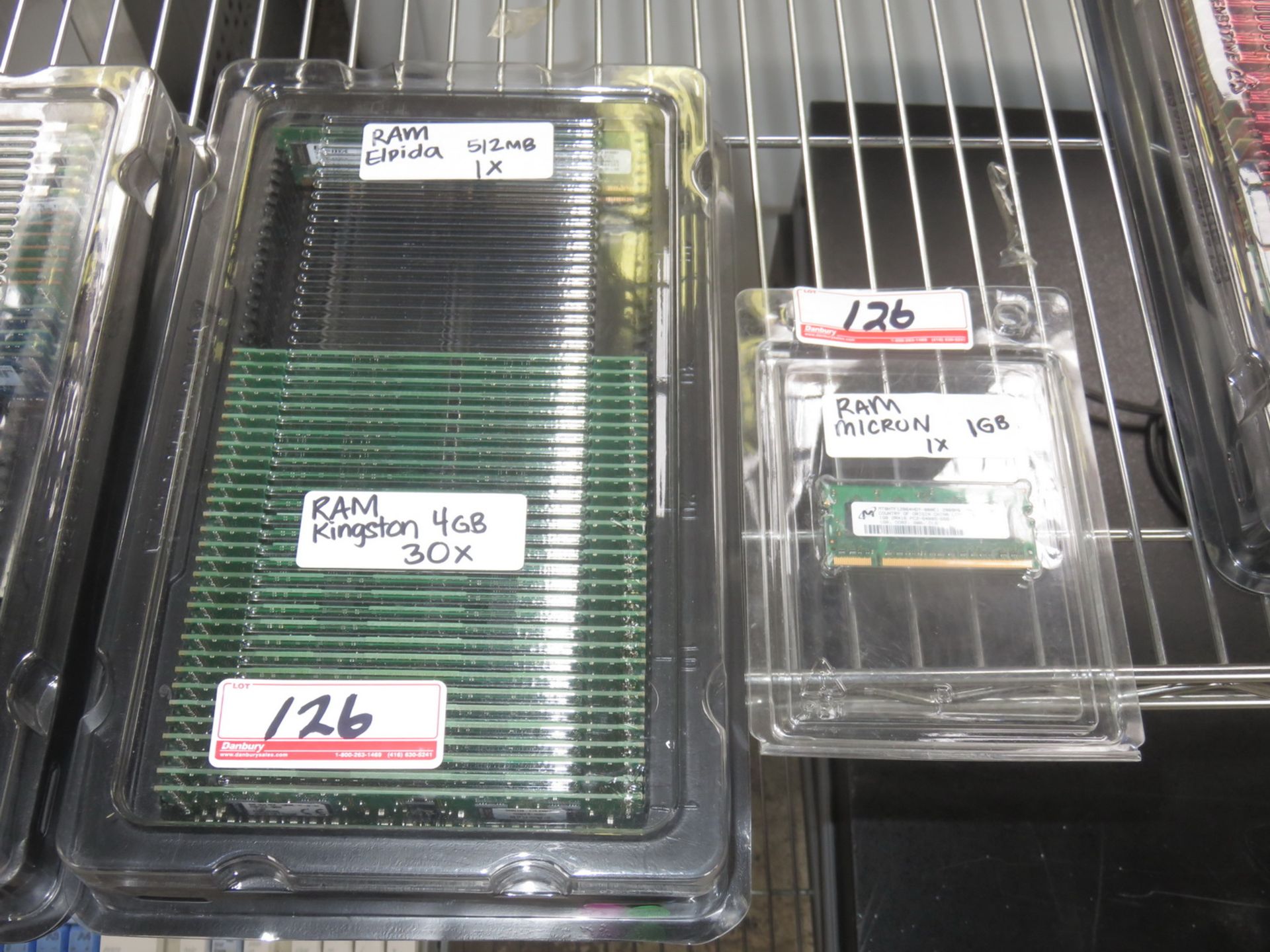 LOT - KINGSTON, AVANT, PATRIOT & ASSTD 1,2, & 4GB RAM (APPROX 275 PCS) - Image 3 of 3