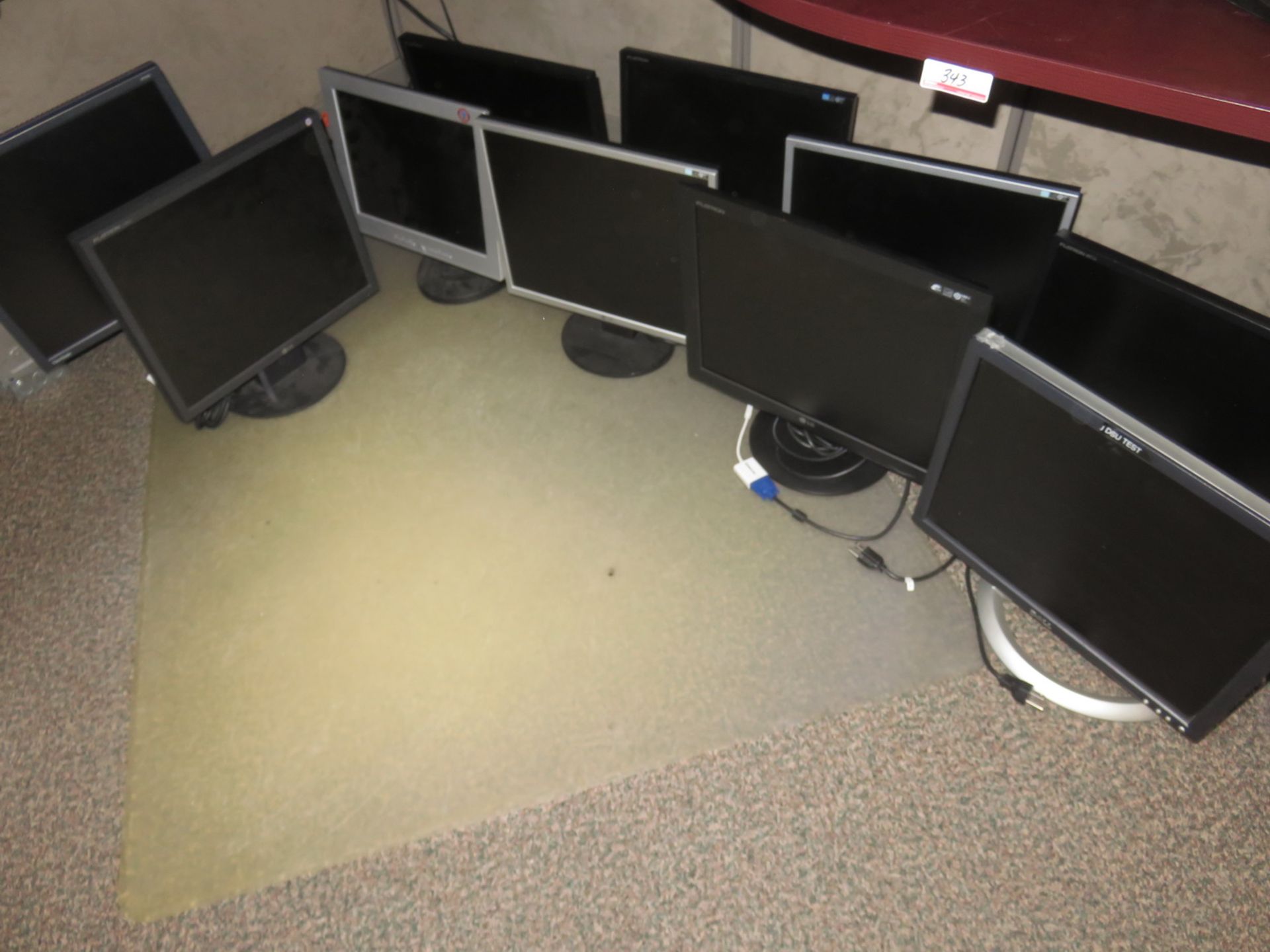 LOT - DELL, LG, VIEWSONIC ASSTD MONITORS (10 PCS)