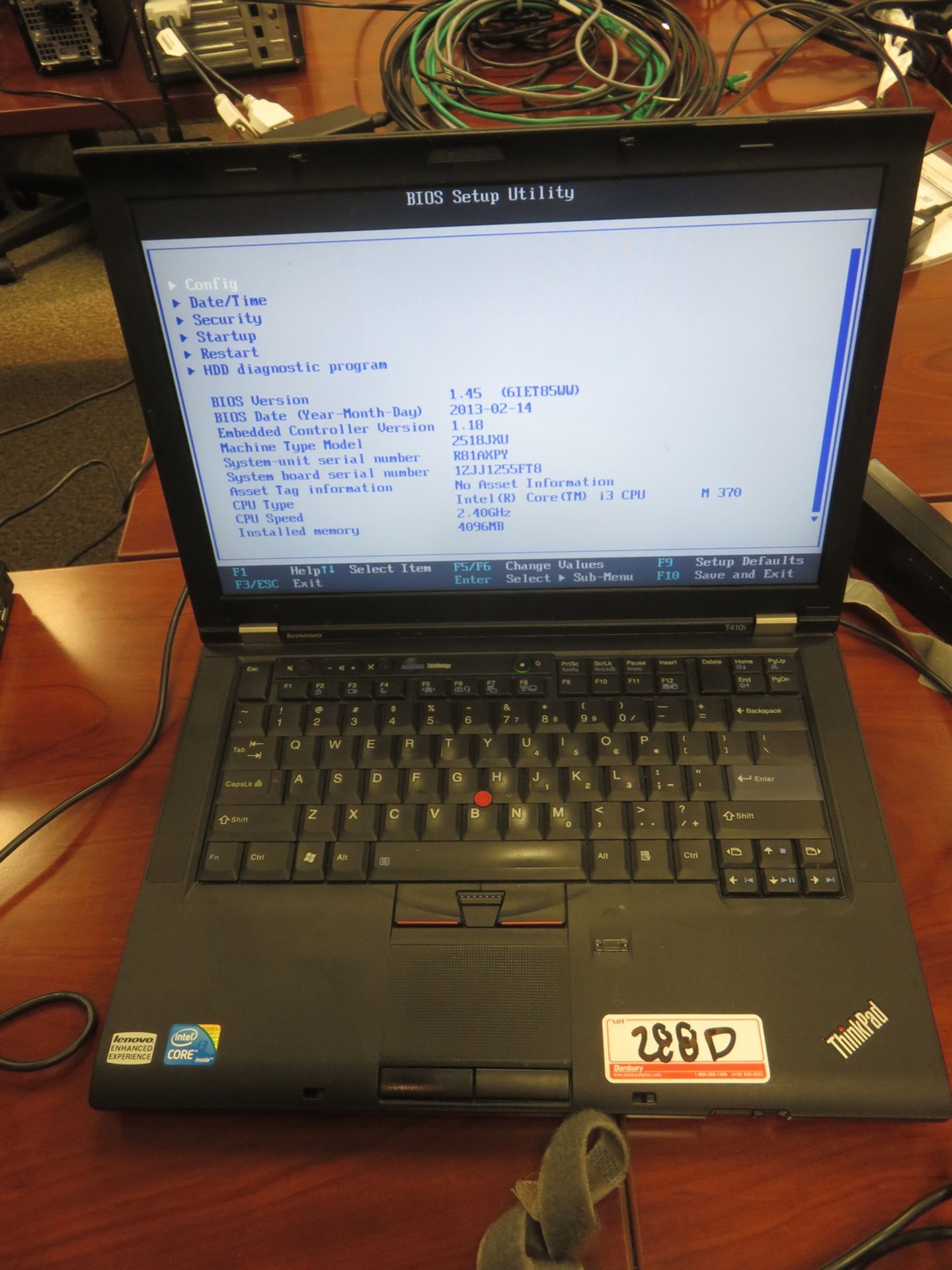 LENOVO THINKPAD T410I LAPTOP W/ INTEL CORE I3 M370 2.4GHZ PROCESSOR, 4GB RAM (NO HDD)