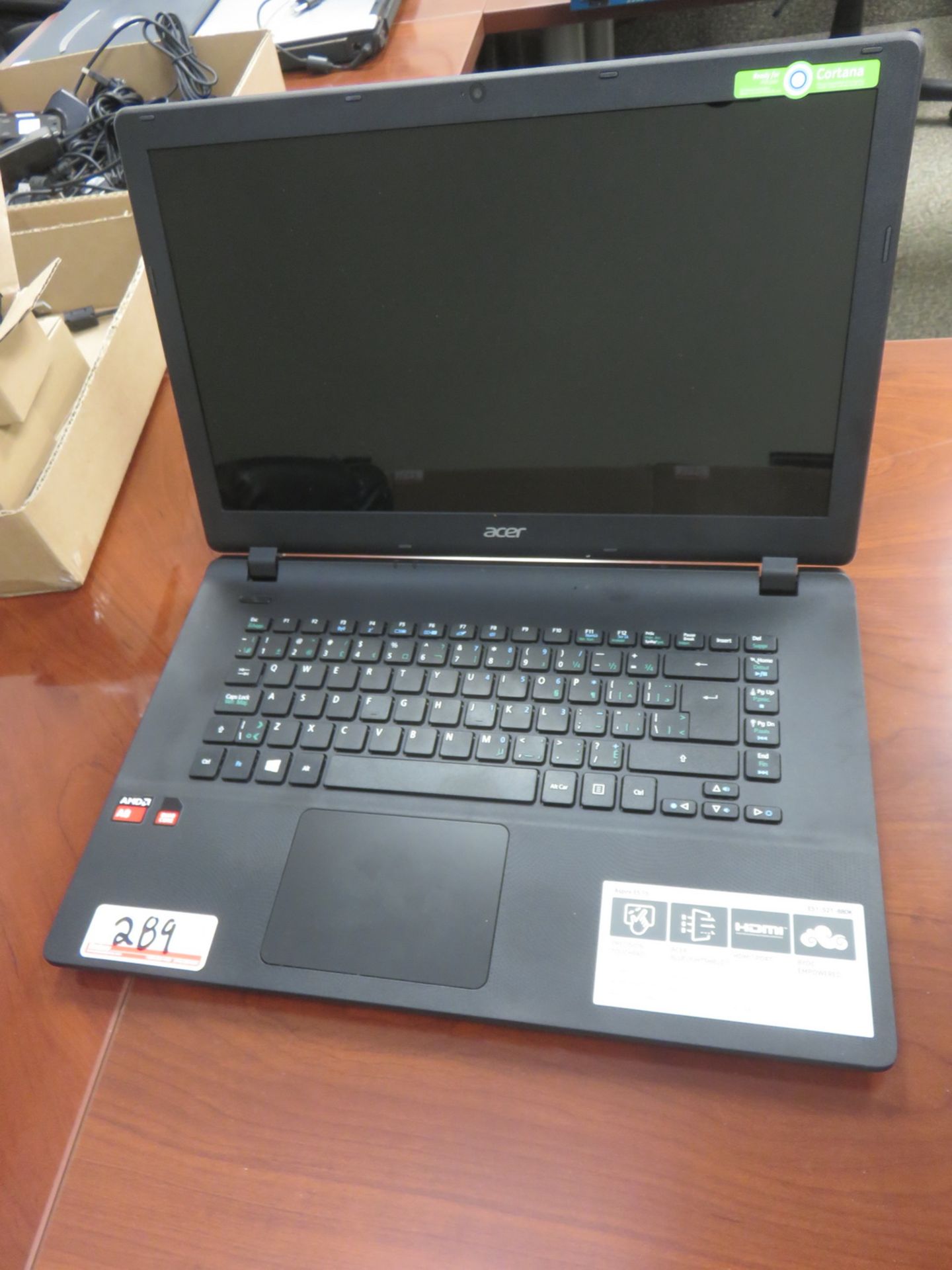 ACER ASPIRE ES15 LAPTOP W/ AMD QUAD CORE A8-6410 2.4 GHZ PROCESSOR, 6GB RAM (NO HDD & NO POWER