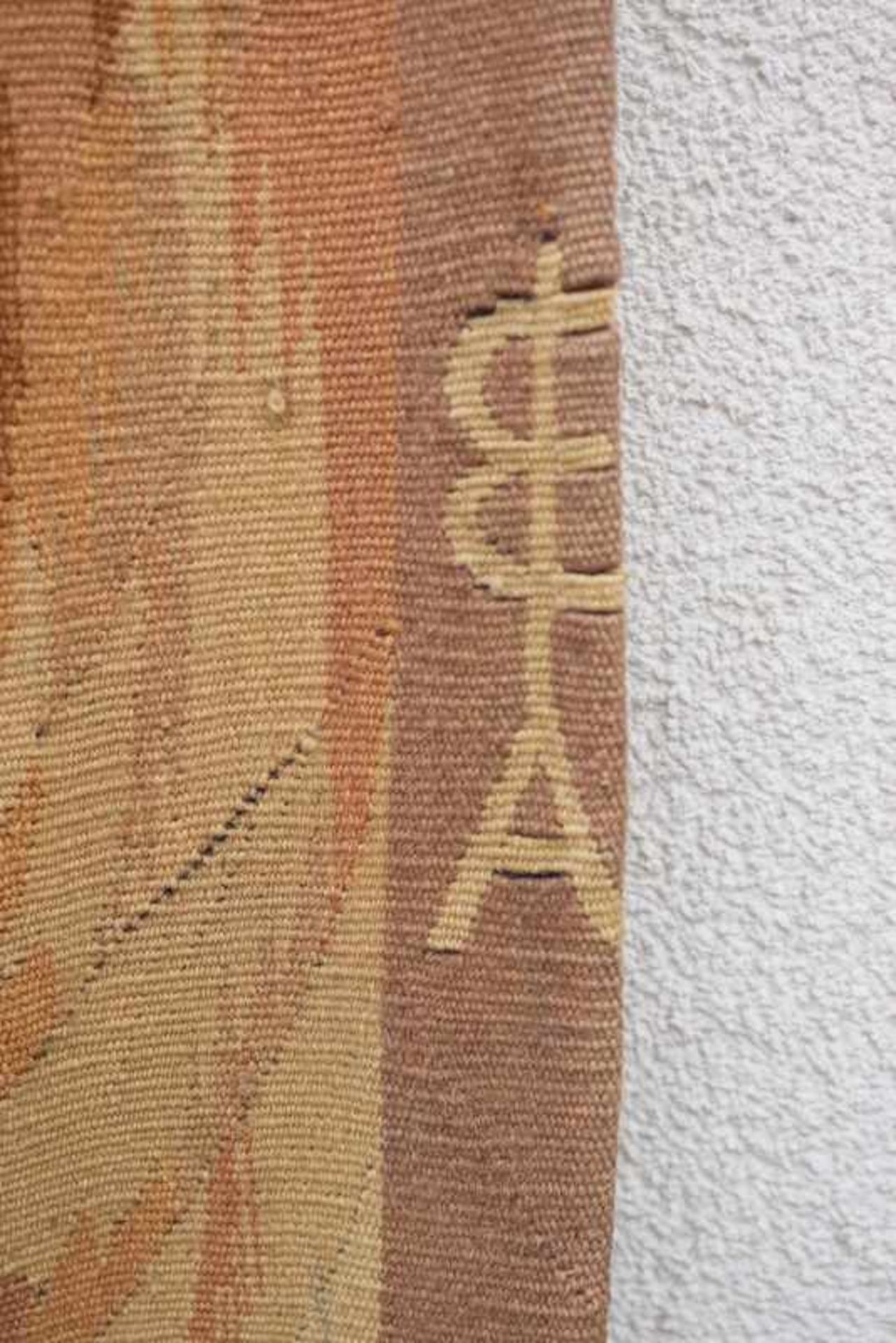 Gobelin mit Galanter Szene - Aubusson 1. H. 18. Jhd.Wolle mit Naturfarben, Flachgewebe, - Bild 3 aus 10