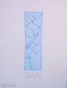 Zangs, Herbert (1924 Krefeld - 2003 ebenda): Abstr.KompositionFarbradierung auf Bütten, unter der