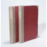 2 große Bände Kriegstagebuch/Berichte, 1. WK2 Bände in Leinen gebunden, handgeschriebene, meist