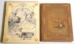 Zwei Illustrierte Prunkbände, um 1900"Idylle aus der Vogelwelt" mit Geschichten von Julius Sturm,