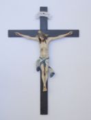 Kruzifix, 1. H. 19. Jhd., Südeuropavollplastische Schnitzerei, Linde, Christus am Kreuz,