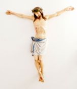 Großer Corpus Christi, 19. Jhd.Christus mit Dornenkrone und den Wundmalen als Dreinageltypus, Höhe